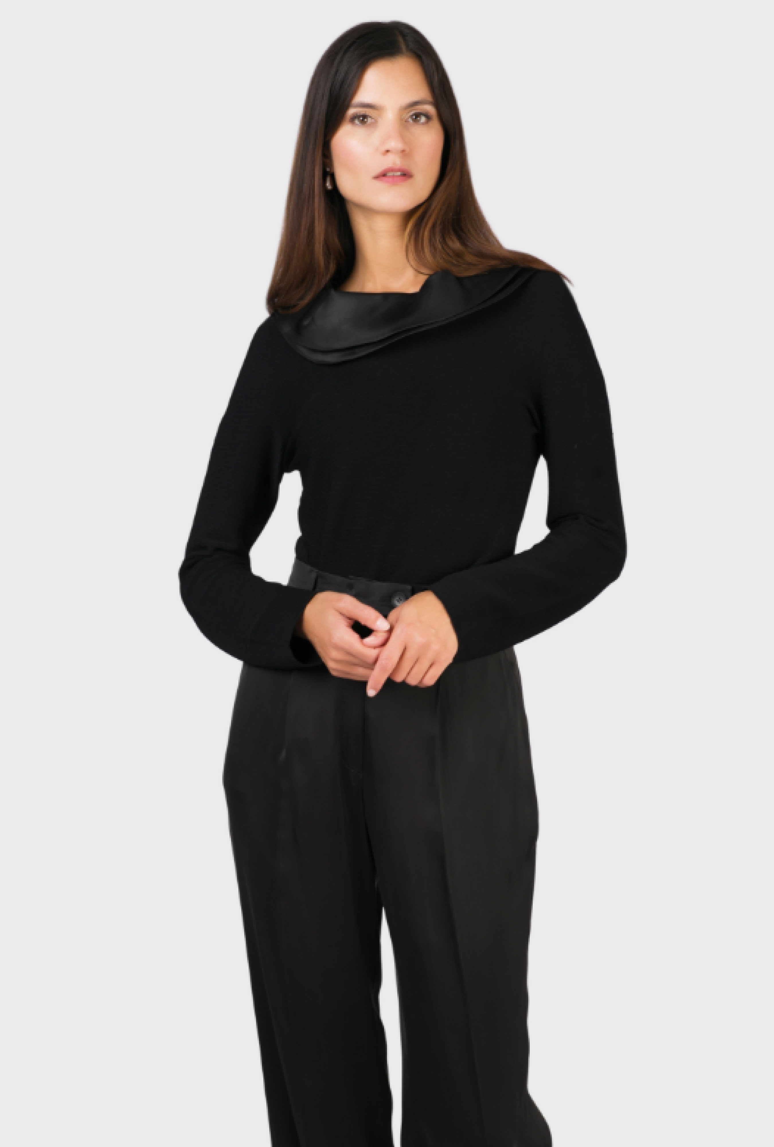 Top Armani Col Bateau Satin FW2012