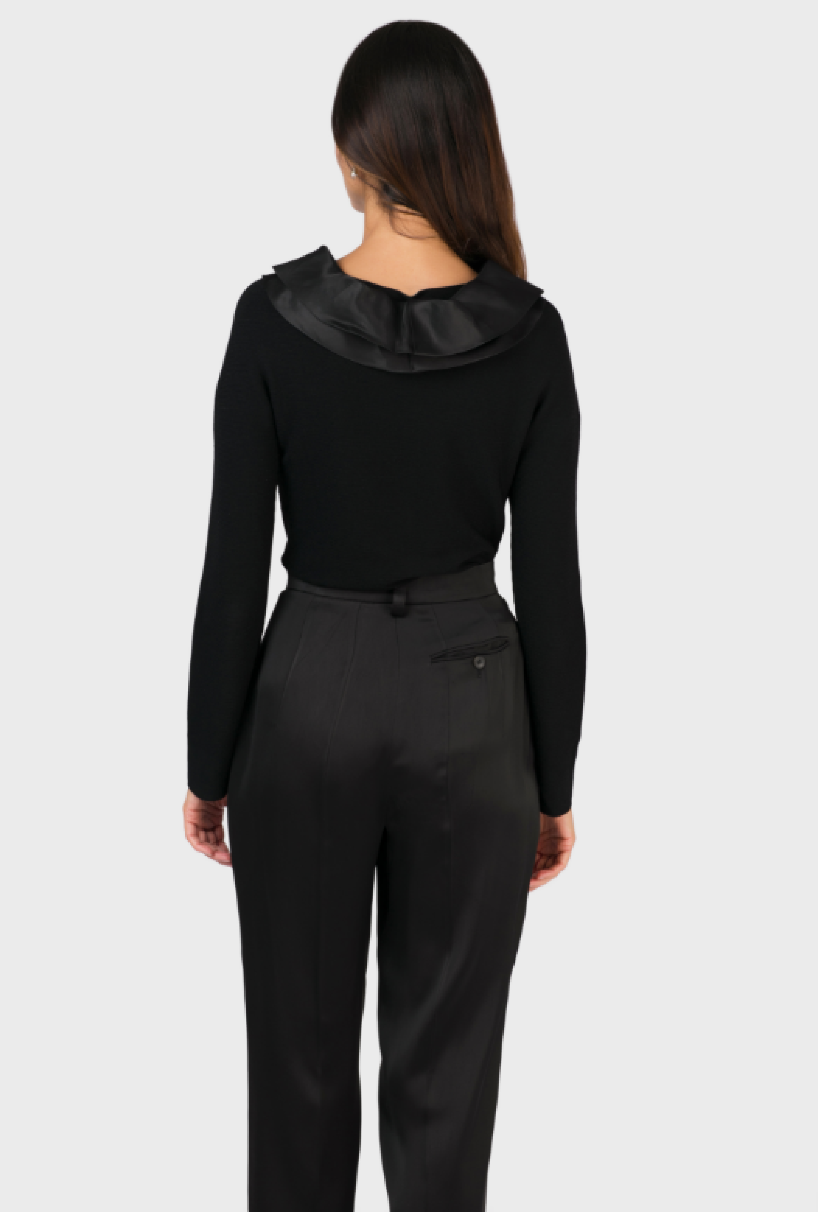 Top Armani Col Bateau Satin FW2012