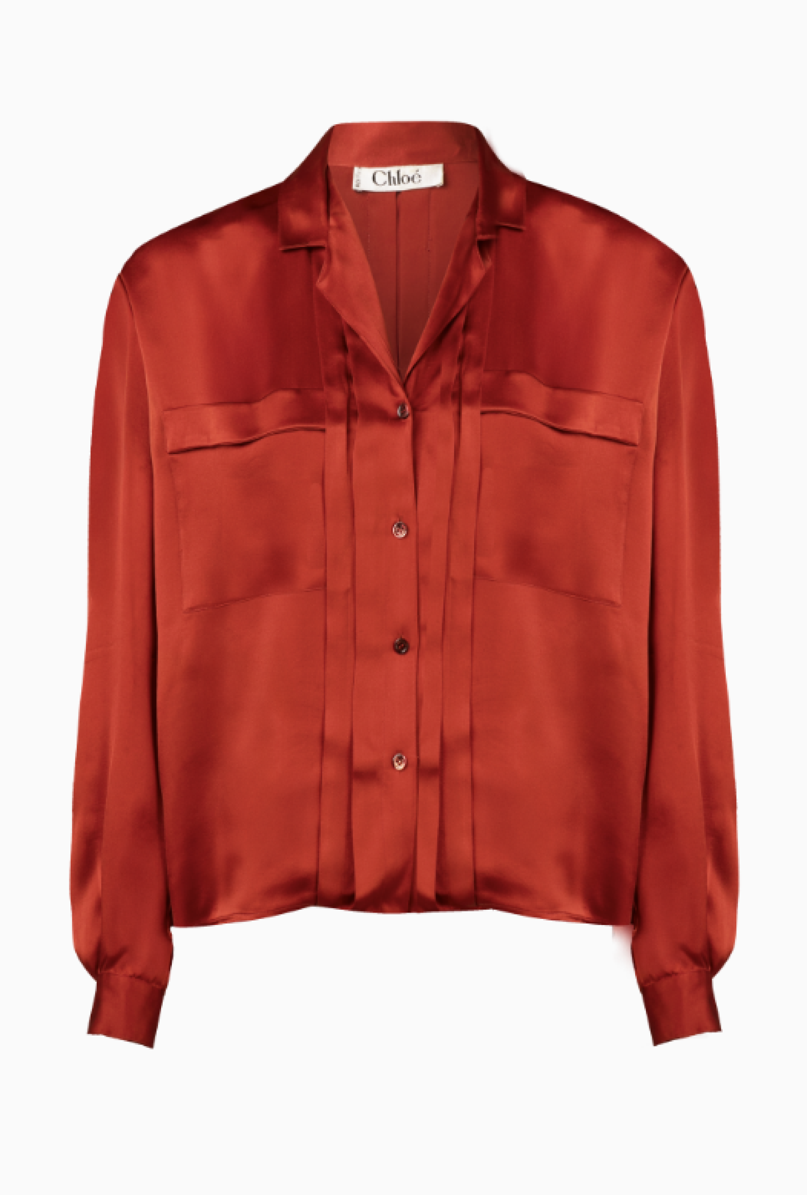 Chemise Chloe Rouge Soie