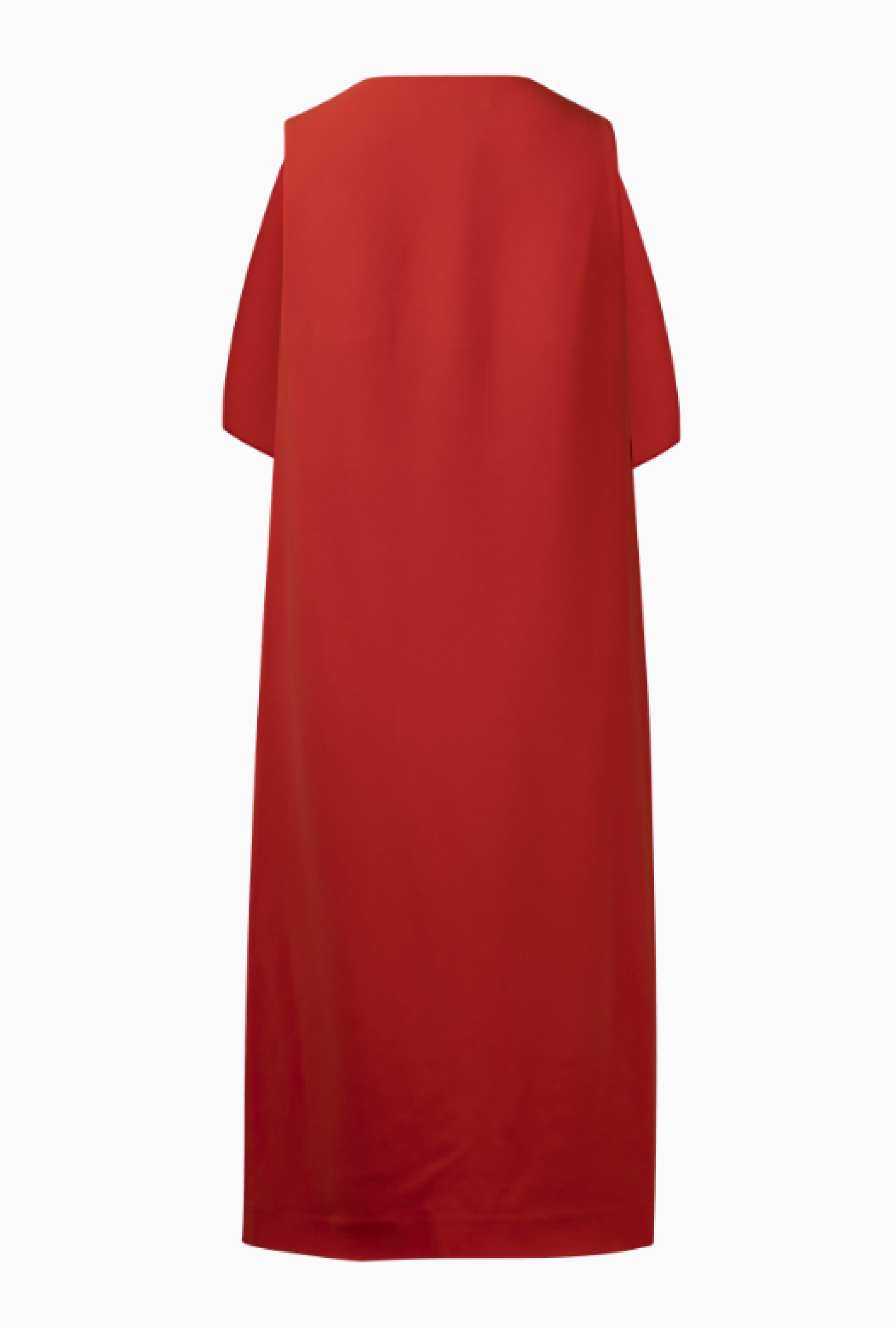 Robe Mantù Rouge Drapée