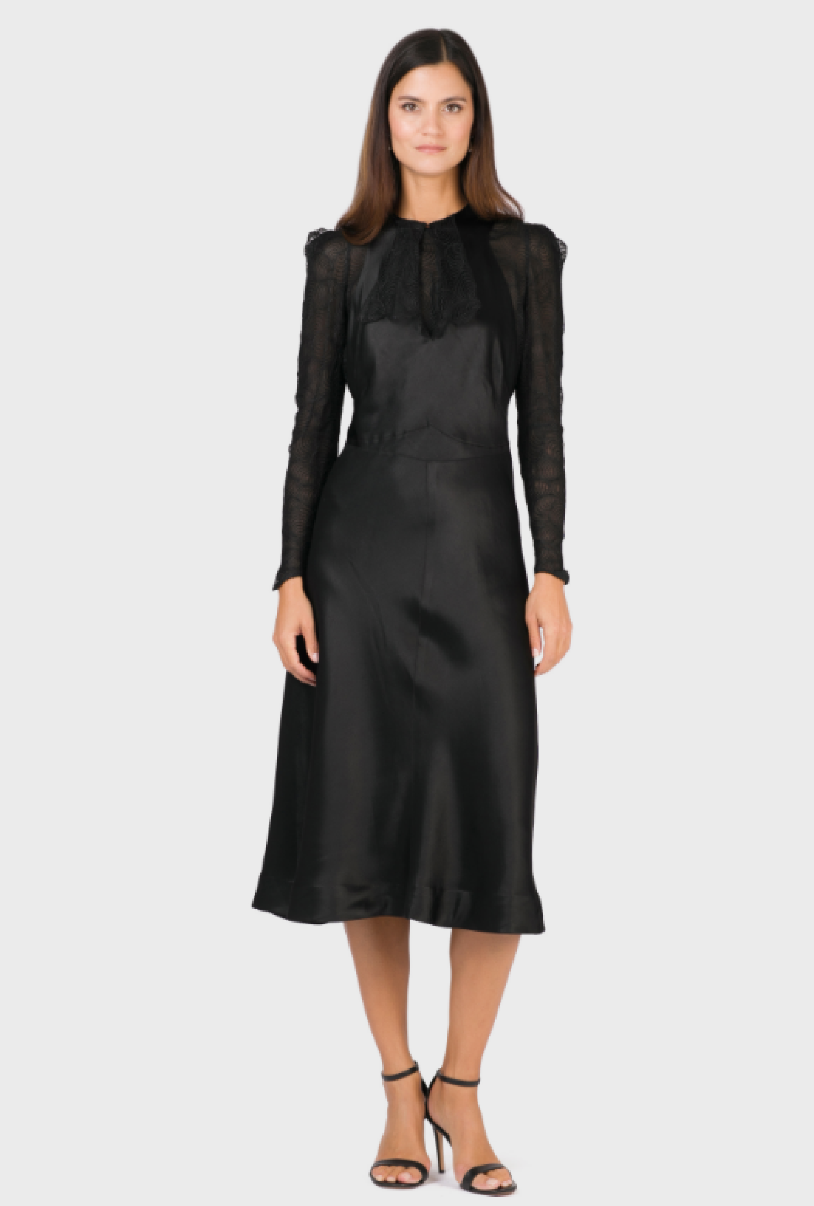 Robe Vintage Noir Sculptural Circa 1935