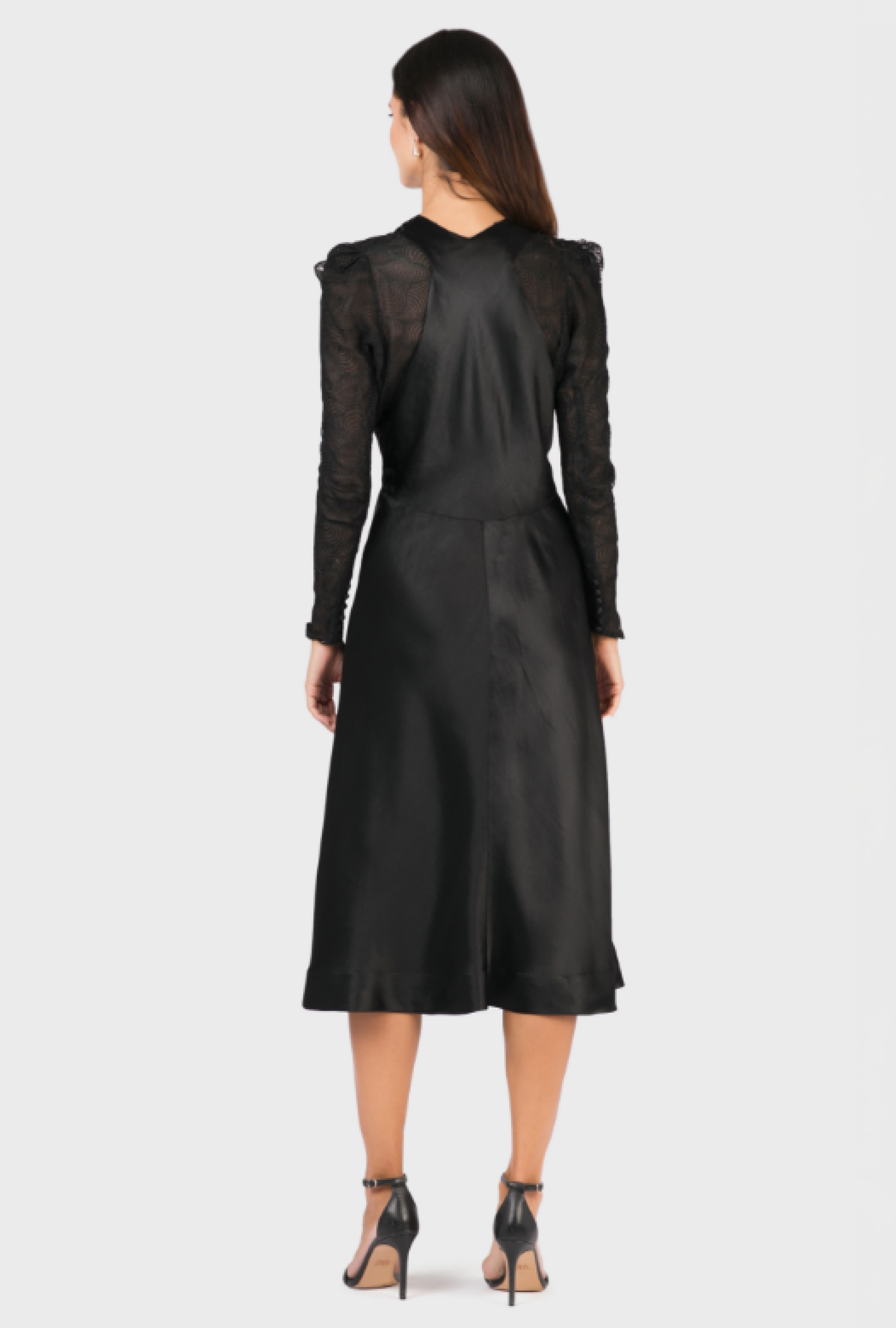 Robe Vintage Noir Sculptural Circa 1935