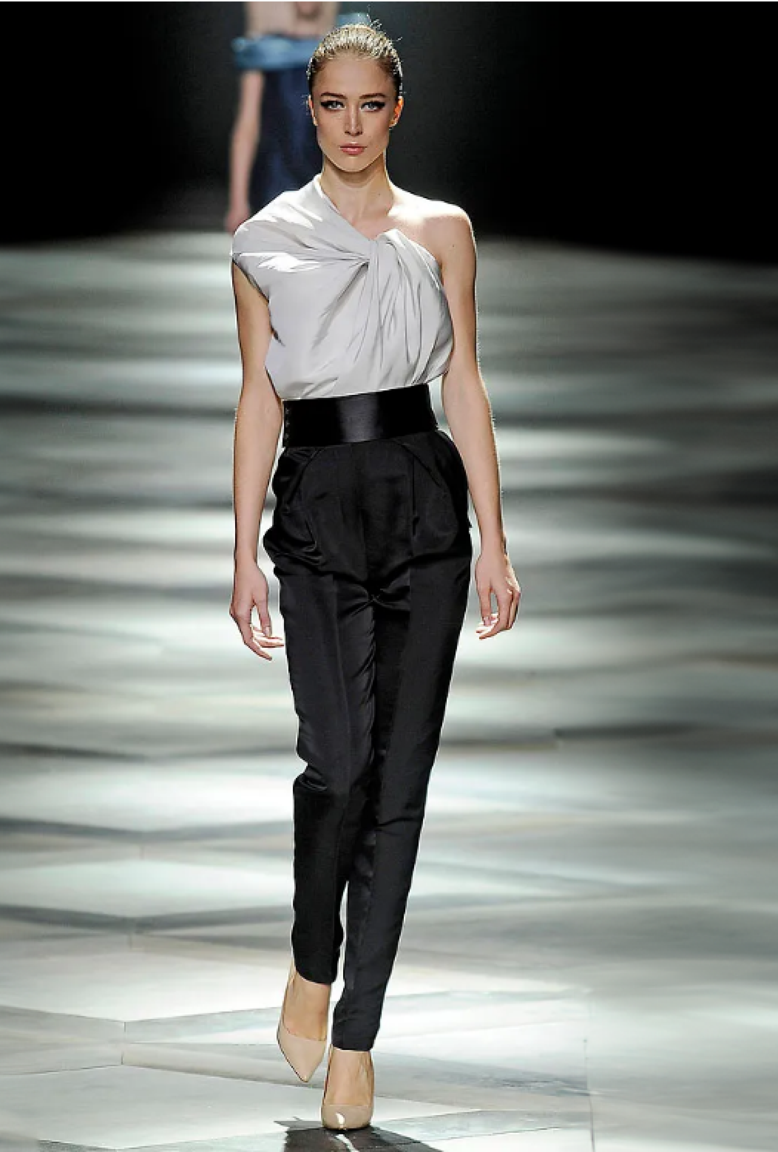 Top Lanvin Blanc Drapé SS2009