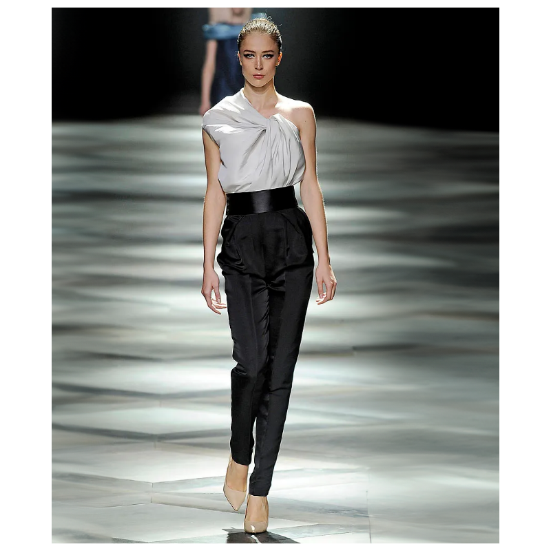 Top Lanvin Blanc Drapé SS2009