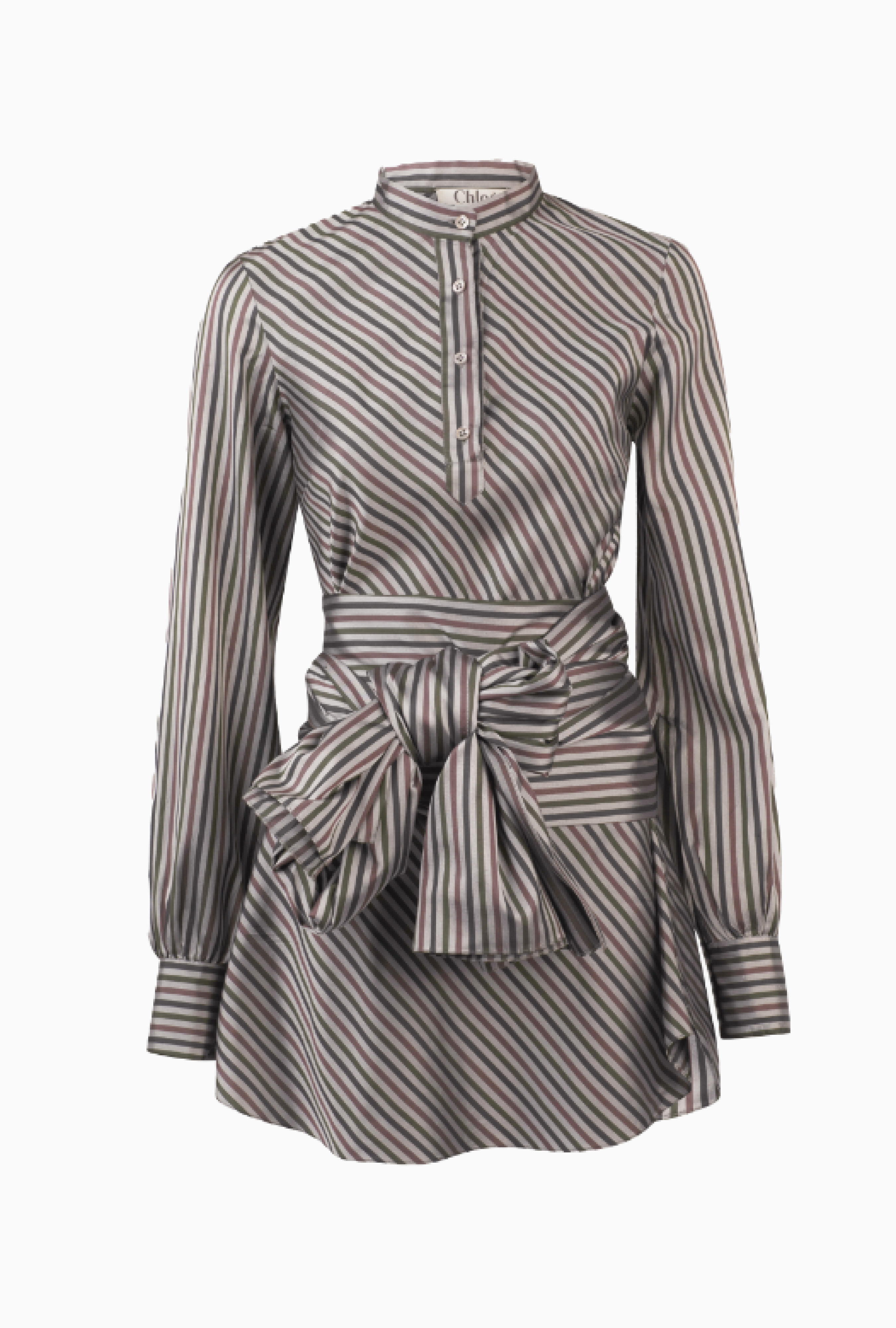 Chemise Chloe Stripes Fluid FW2002 By Phoebe Philo