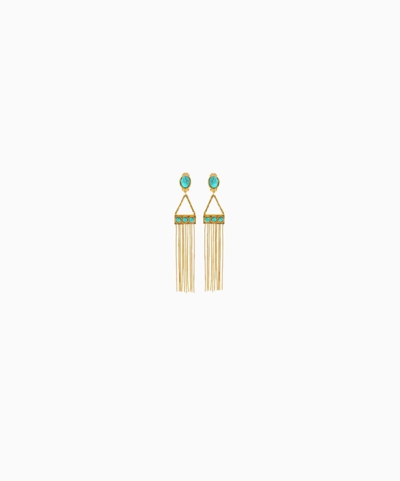 Boucles d'oreilles Sylvia Toledano Gypsy Turquoise