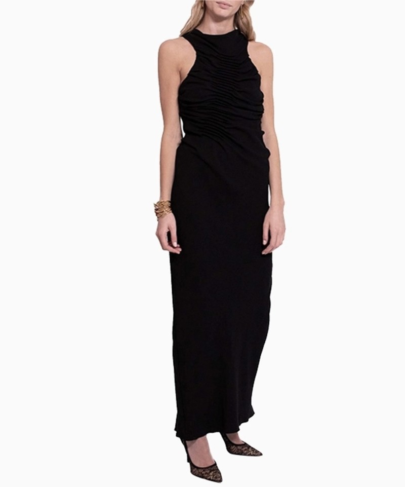Robe Haider Ackermann longue Ruched
