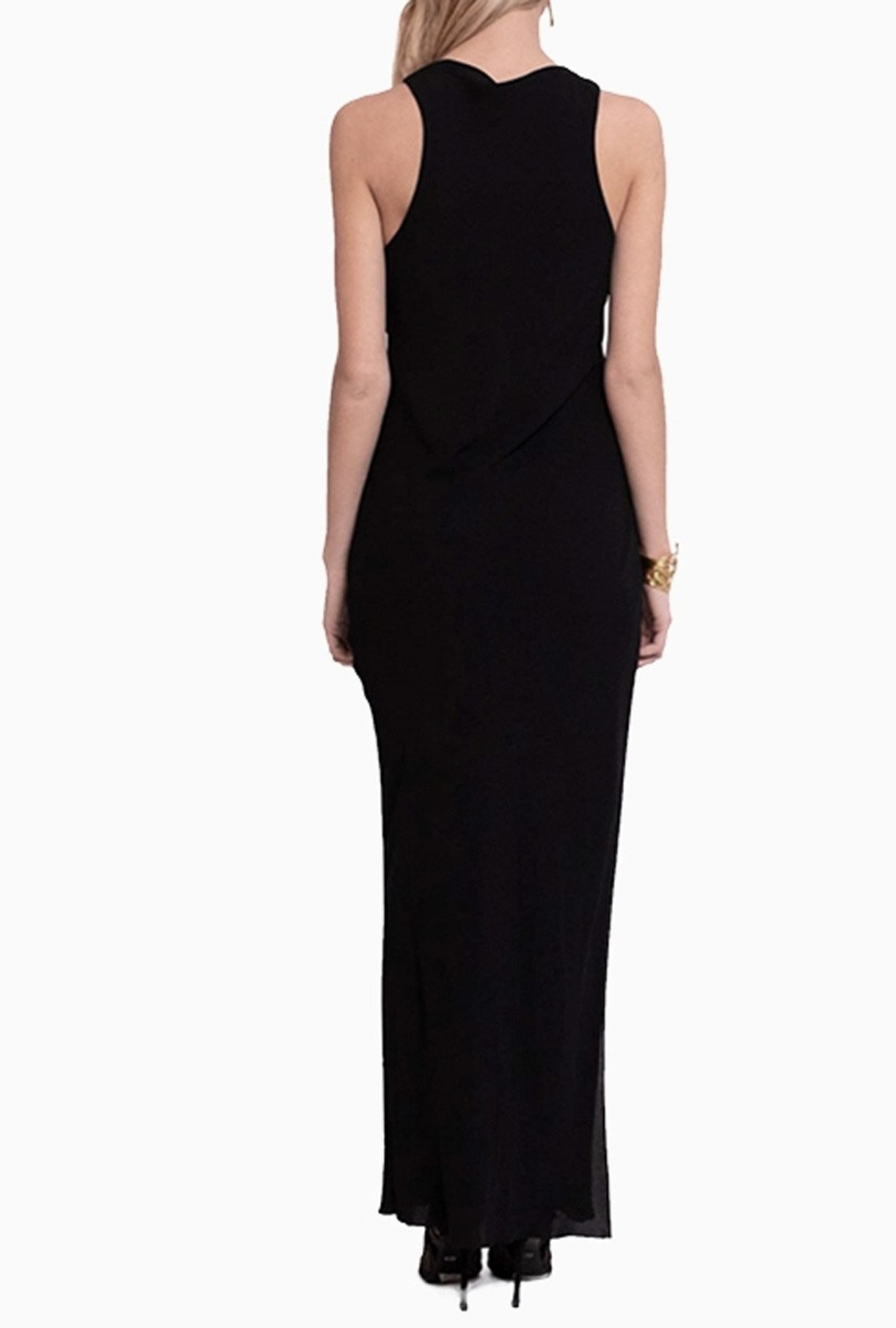 Robe Haider Ackermann longue Ruched