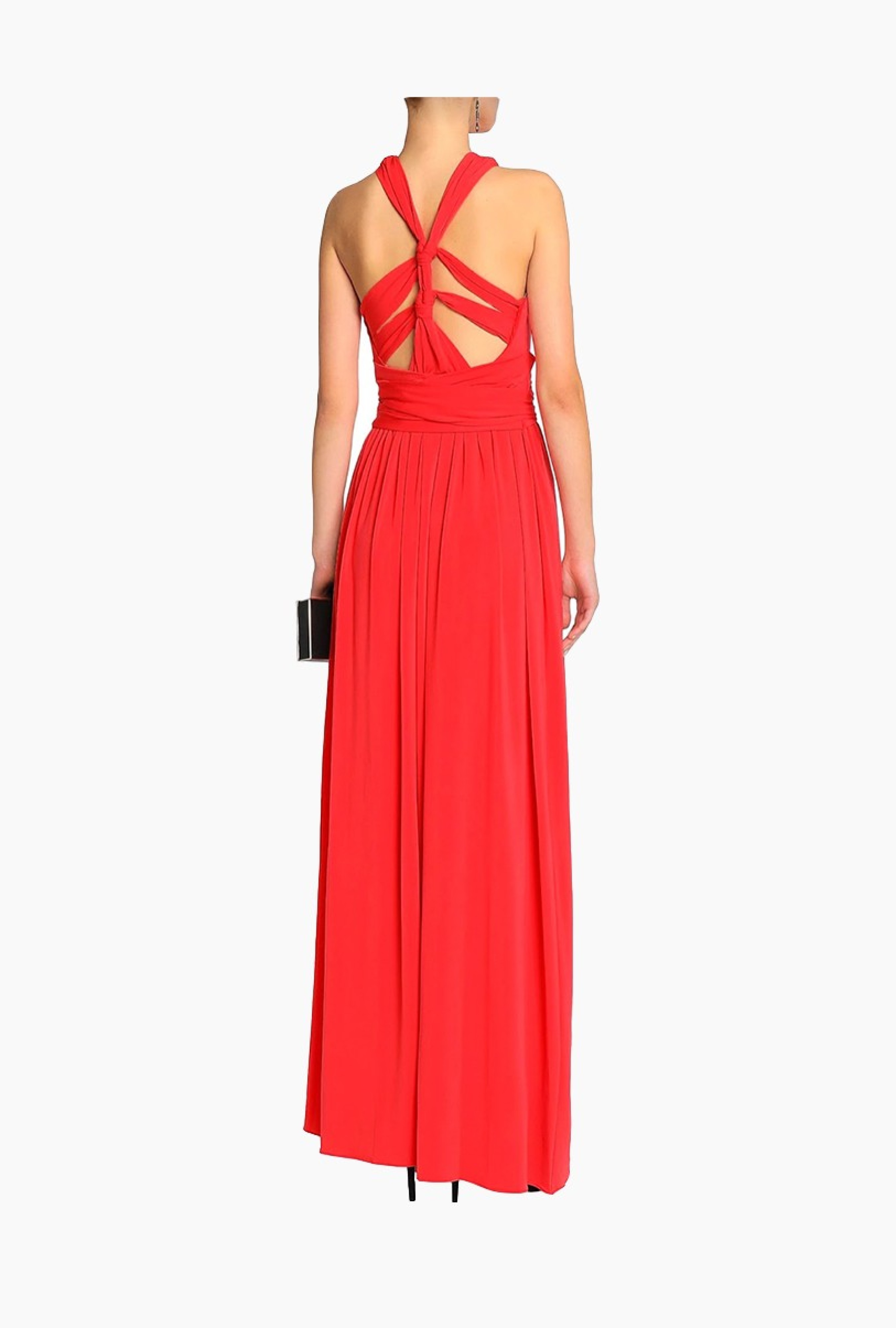 Robe Halston Heritage Halterneck Red-Exclusivité web