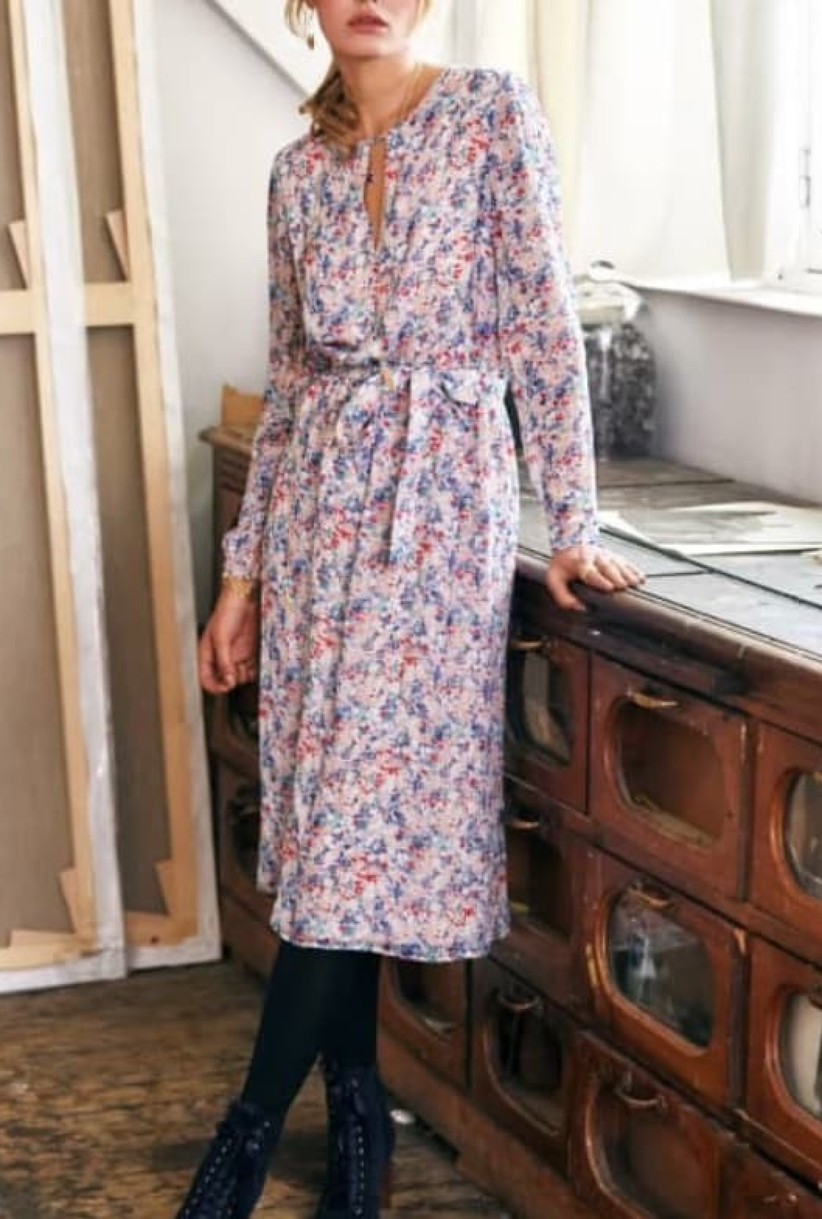 Robe Sezane Victoire Fleurs-Exclusivité web