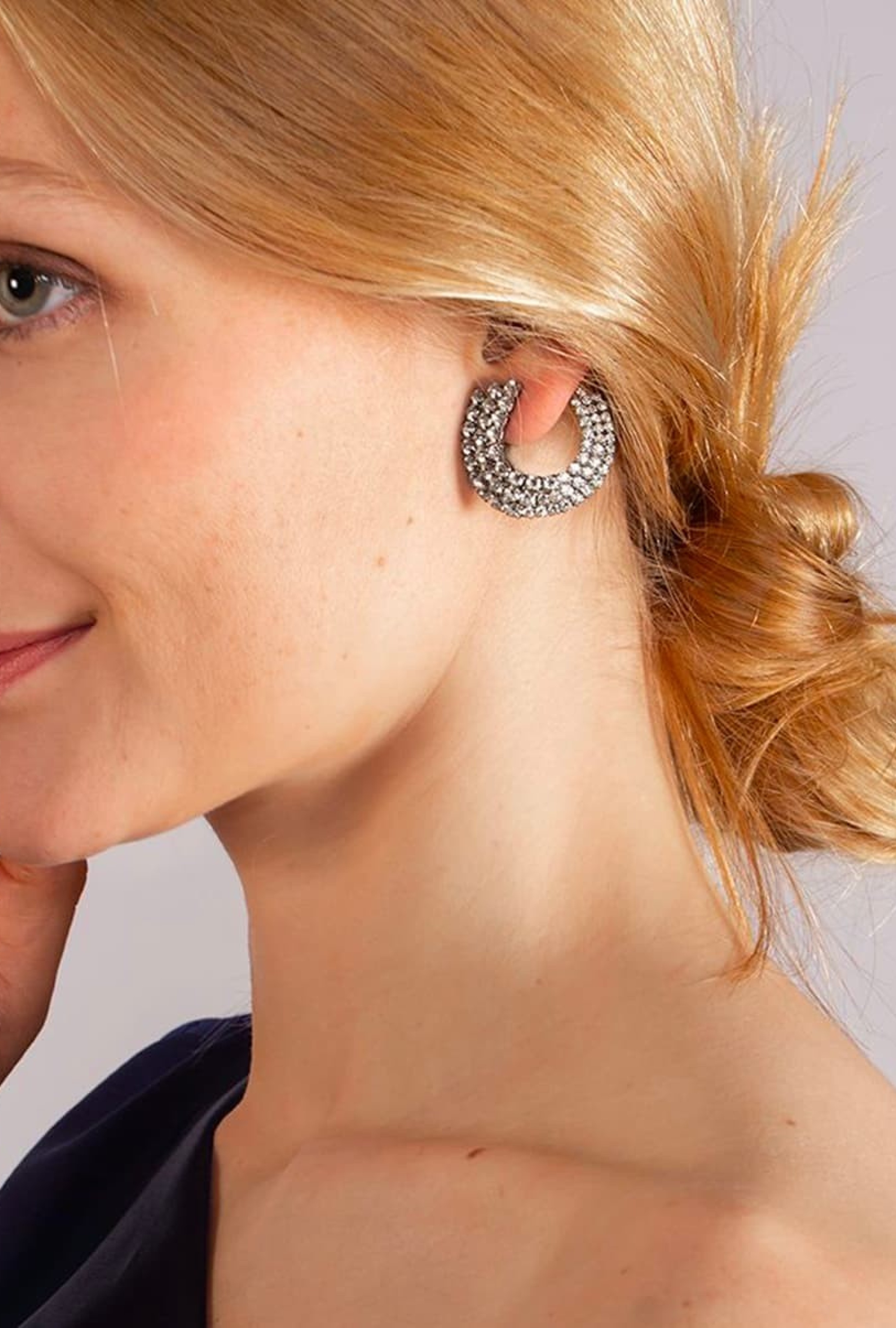 Boucles d'oreilles Hélène Zubeldia Demi Cercle