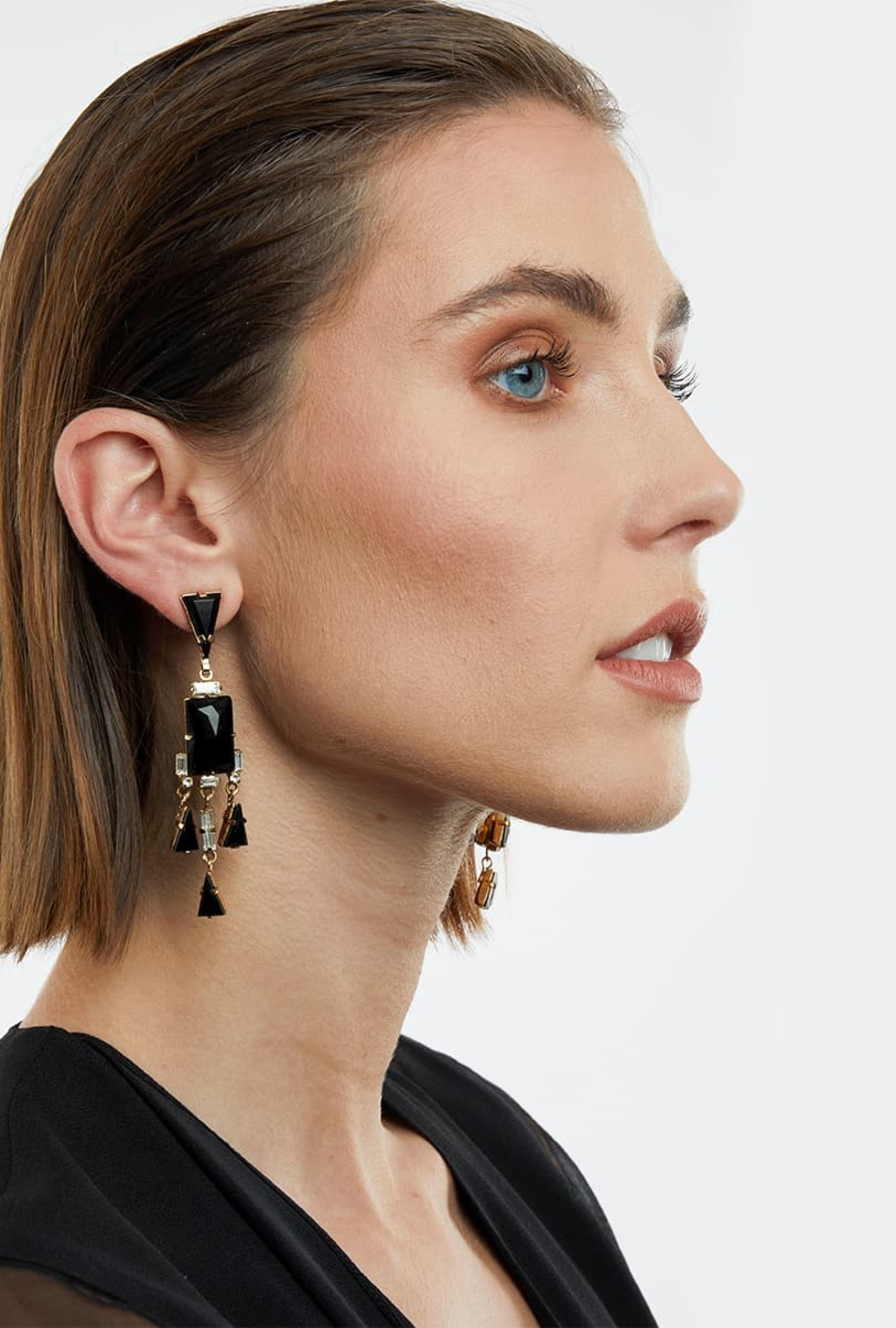 Boucles d'oreilles Hélène Zubeldia Black and gold