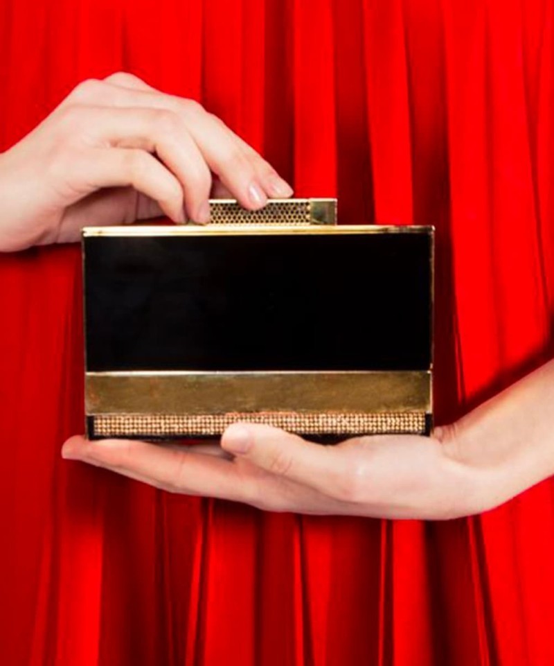 Minaudière Elie Saab Laque Noire