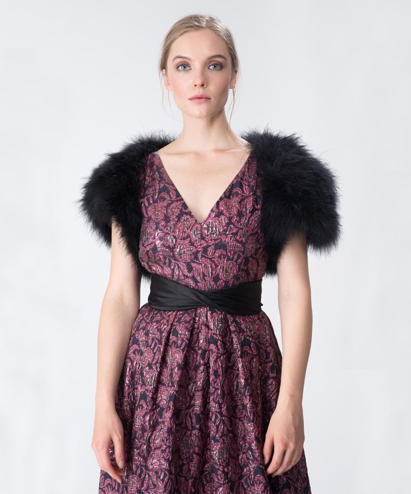 Boléro Sonia Rykiel marabout noir