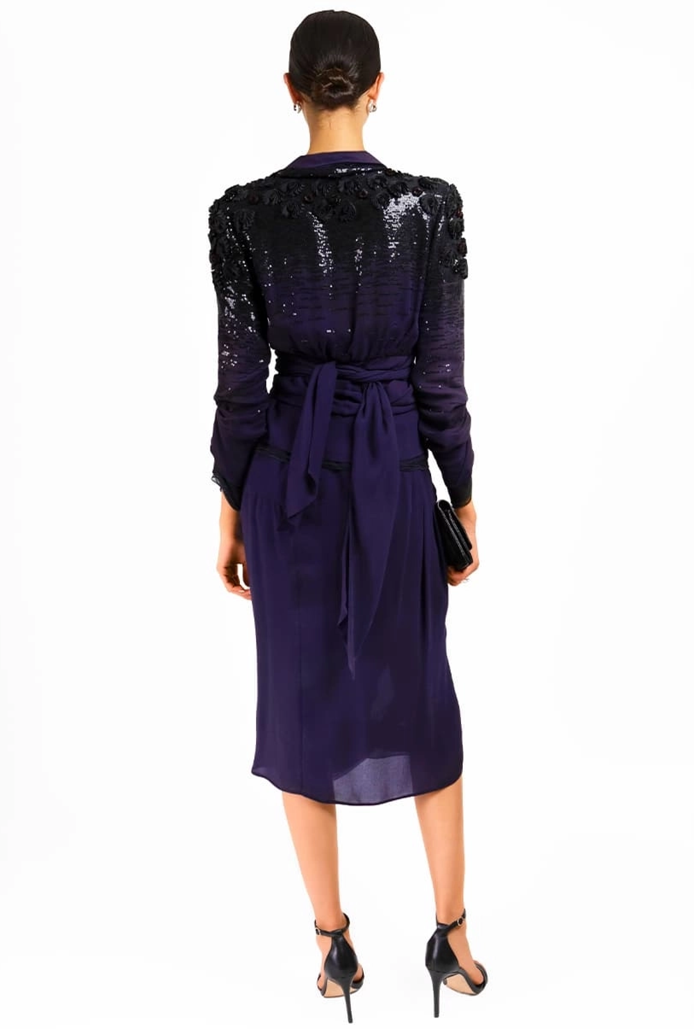 Tailleur Valentino Soie Marine