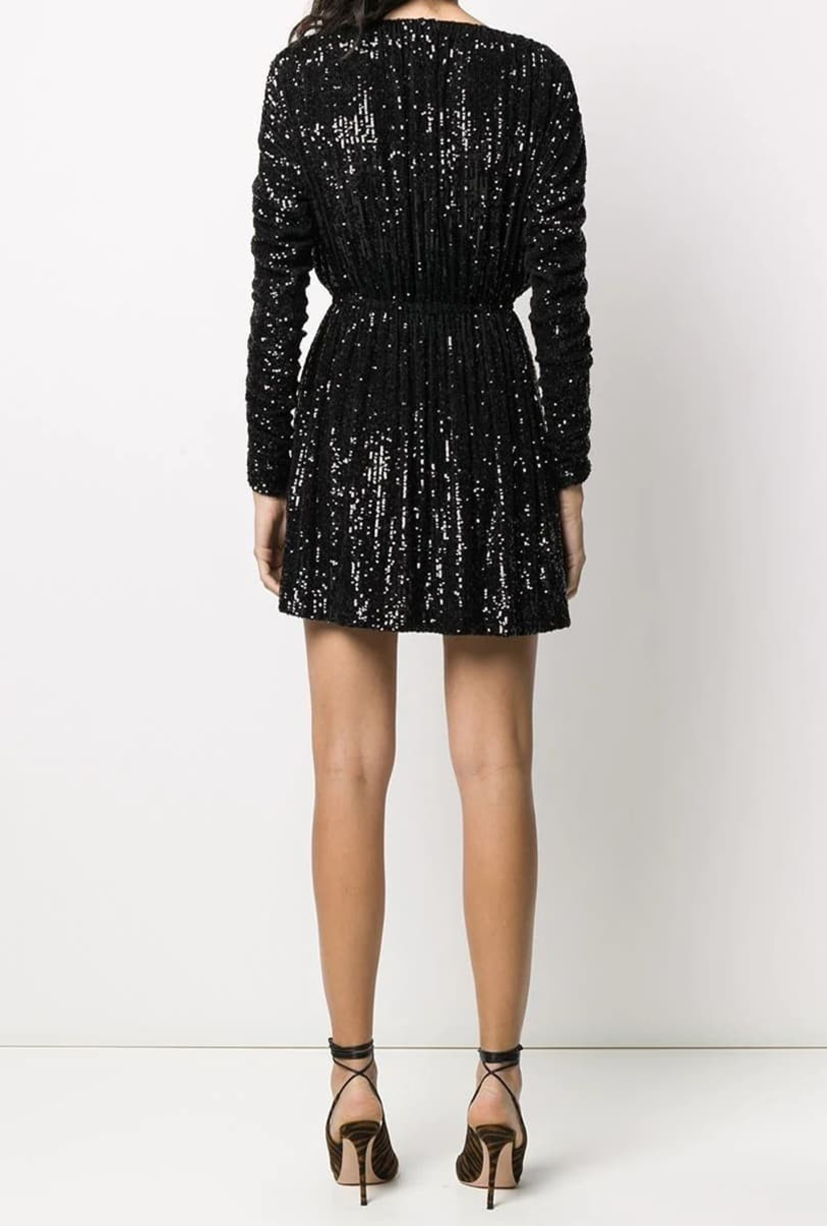 Robe Yves Saint Laurent Noire Pailletée