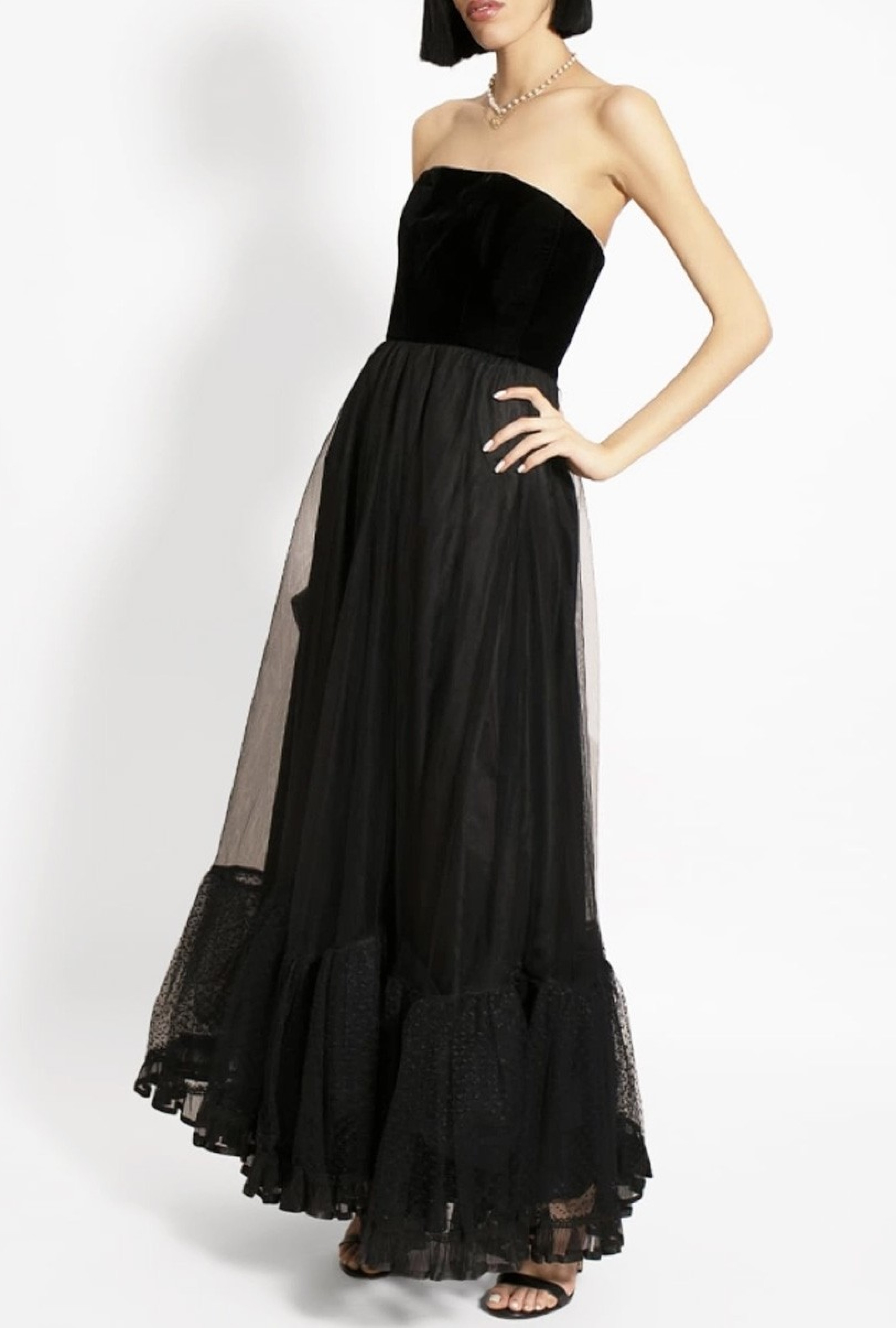 Robe Erik Schaix Bustier Velvet-Exclusivité web