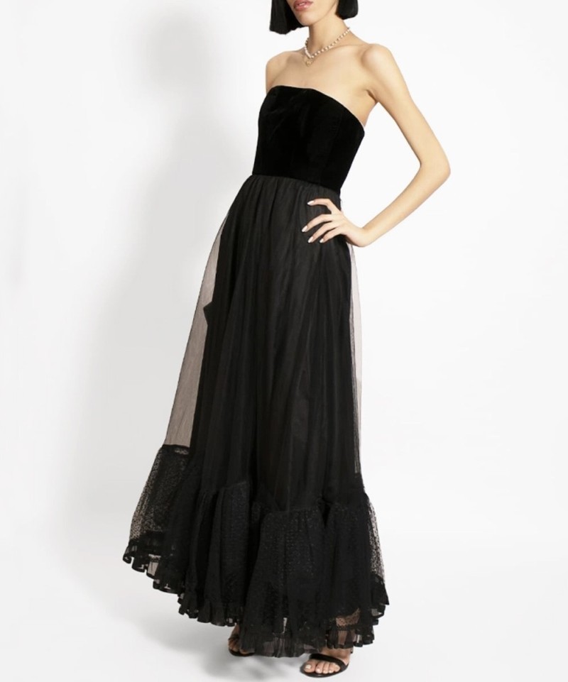 Robe Erik Schaix Bustier Velvet-Exclusivité web