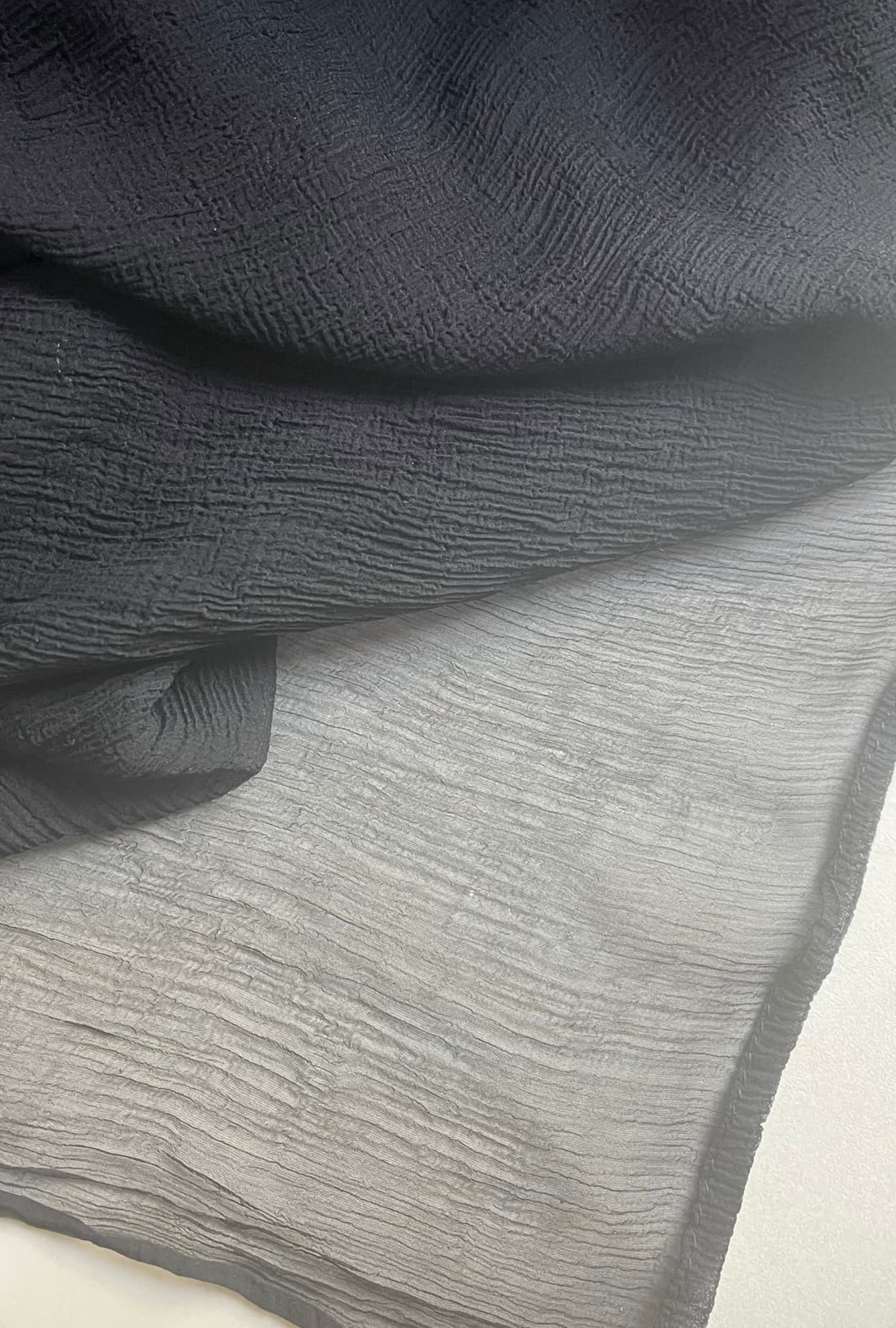 Étole My Couture Corner Noire Plissée