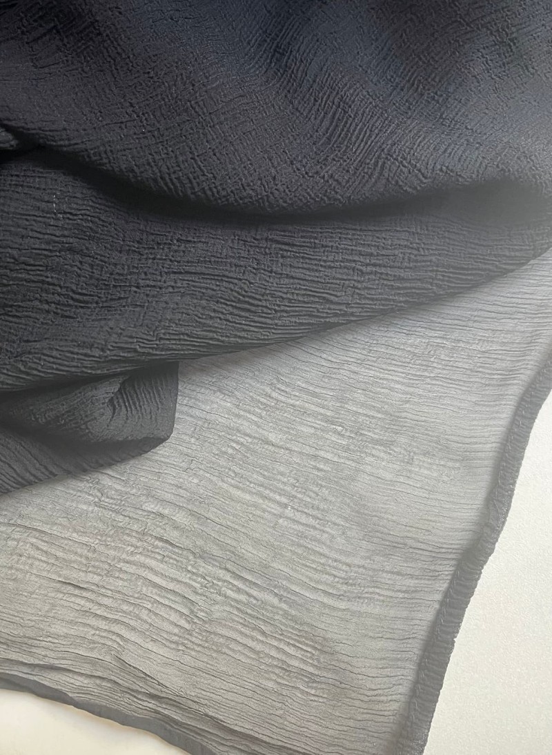 Étole My Couture Corner Noire Plissée