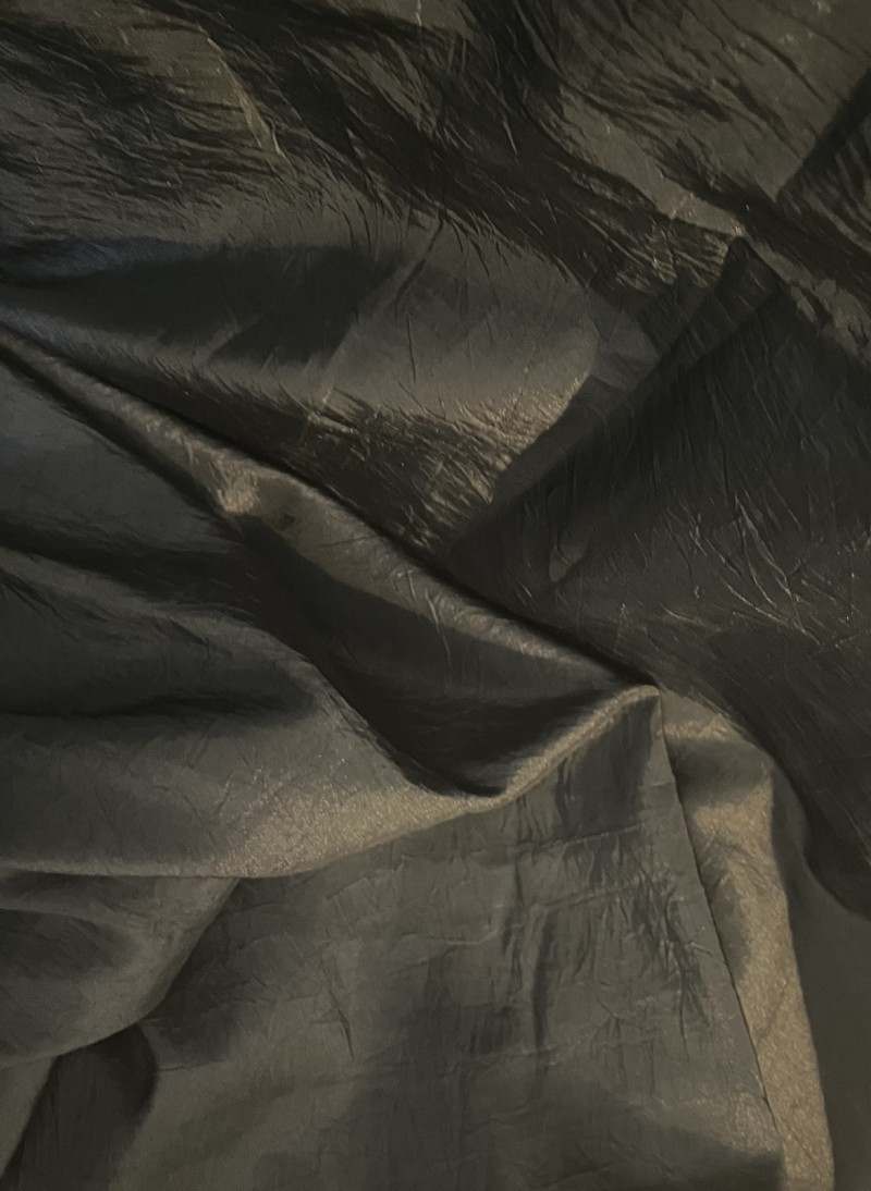 Étole My Couture Corner Noire Effet Froissée