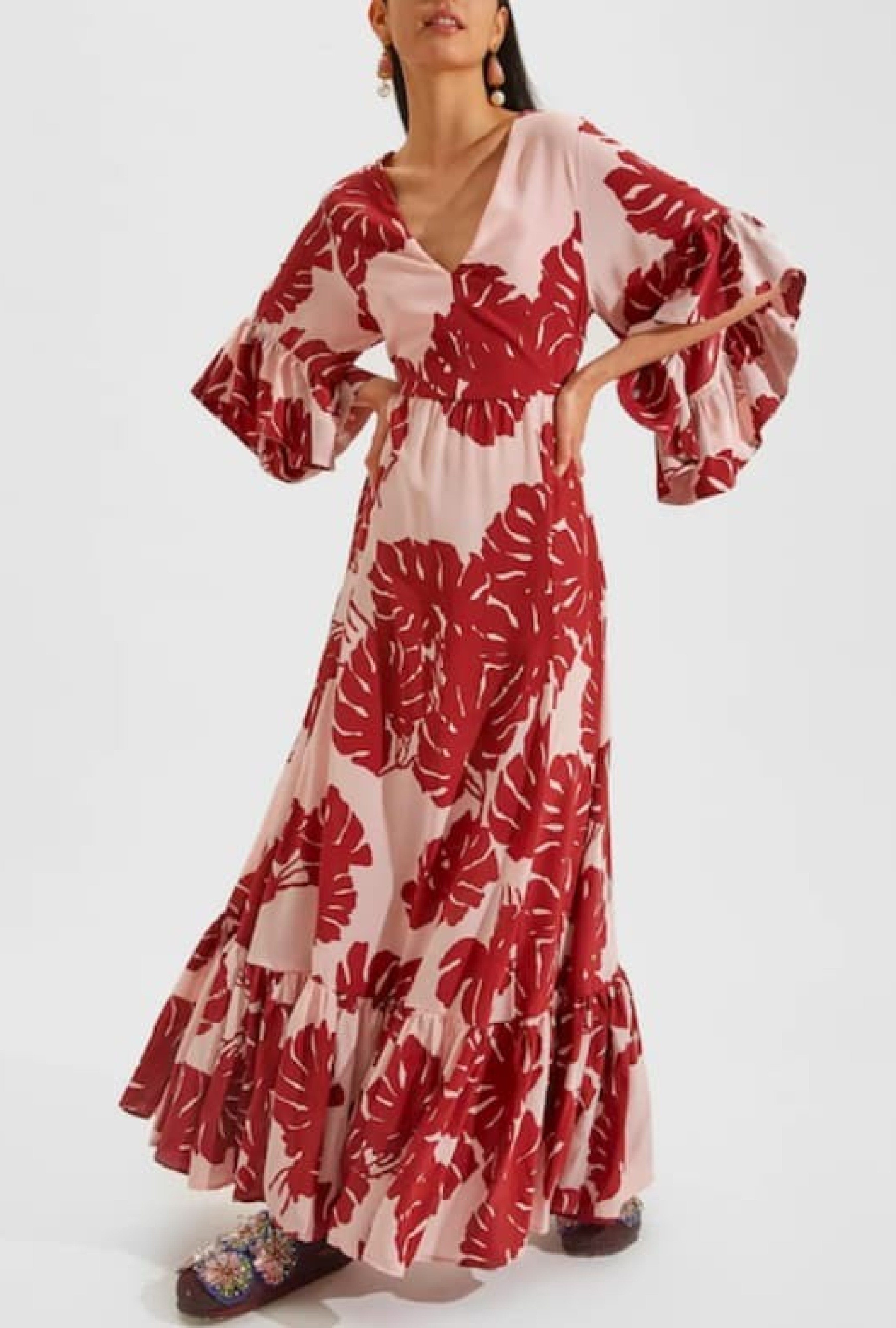 Robe La DoubleJ Monstera Rosa