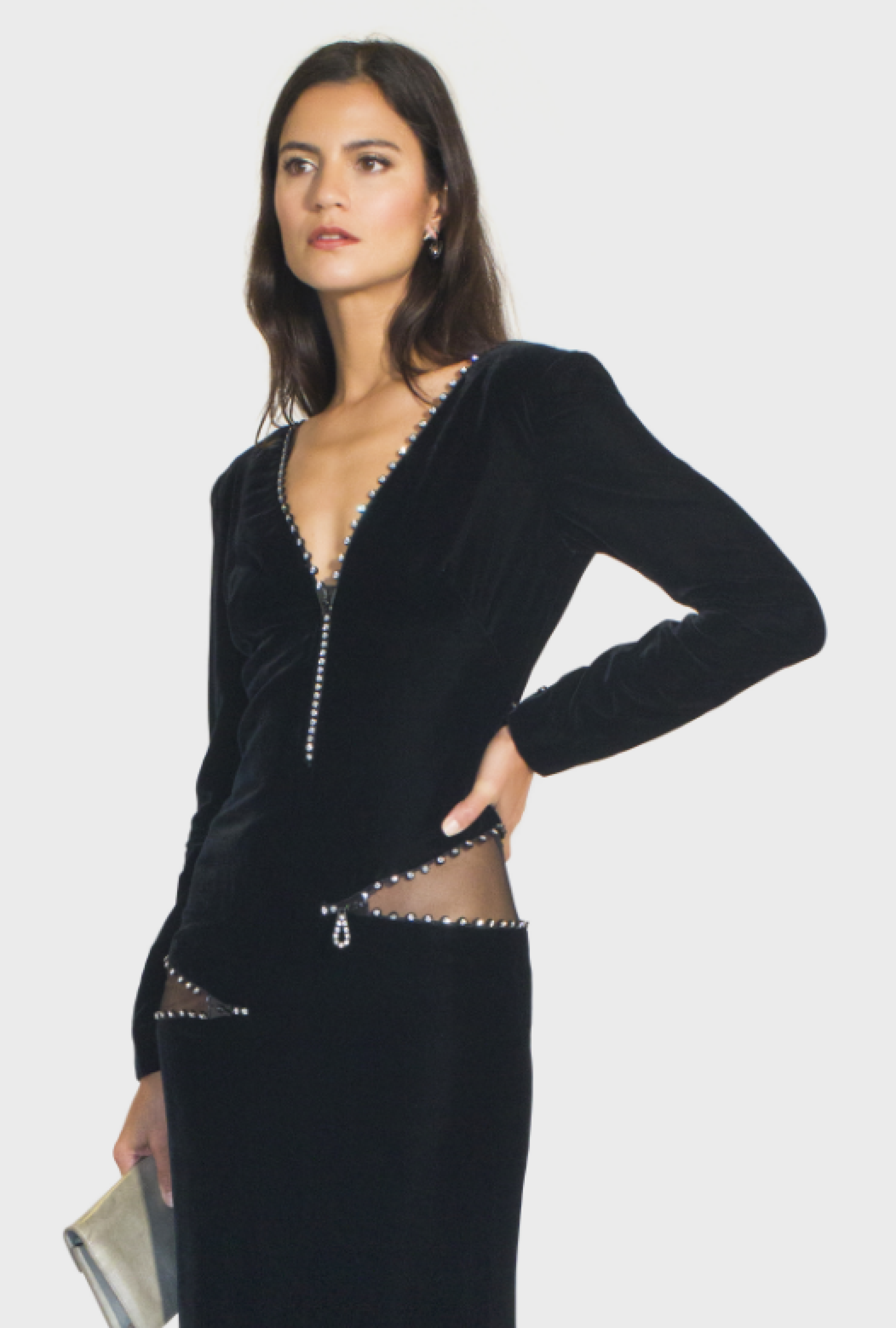 Robe Azzaro Waist Slot