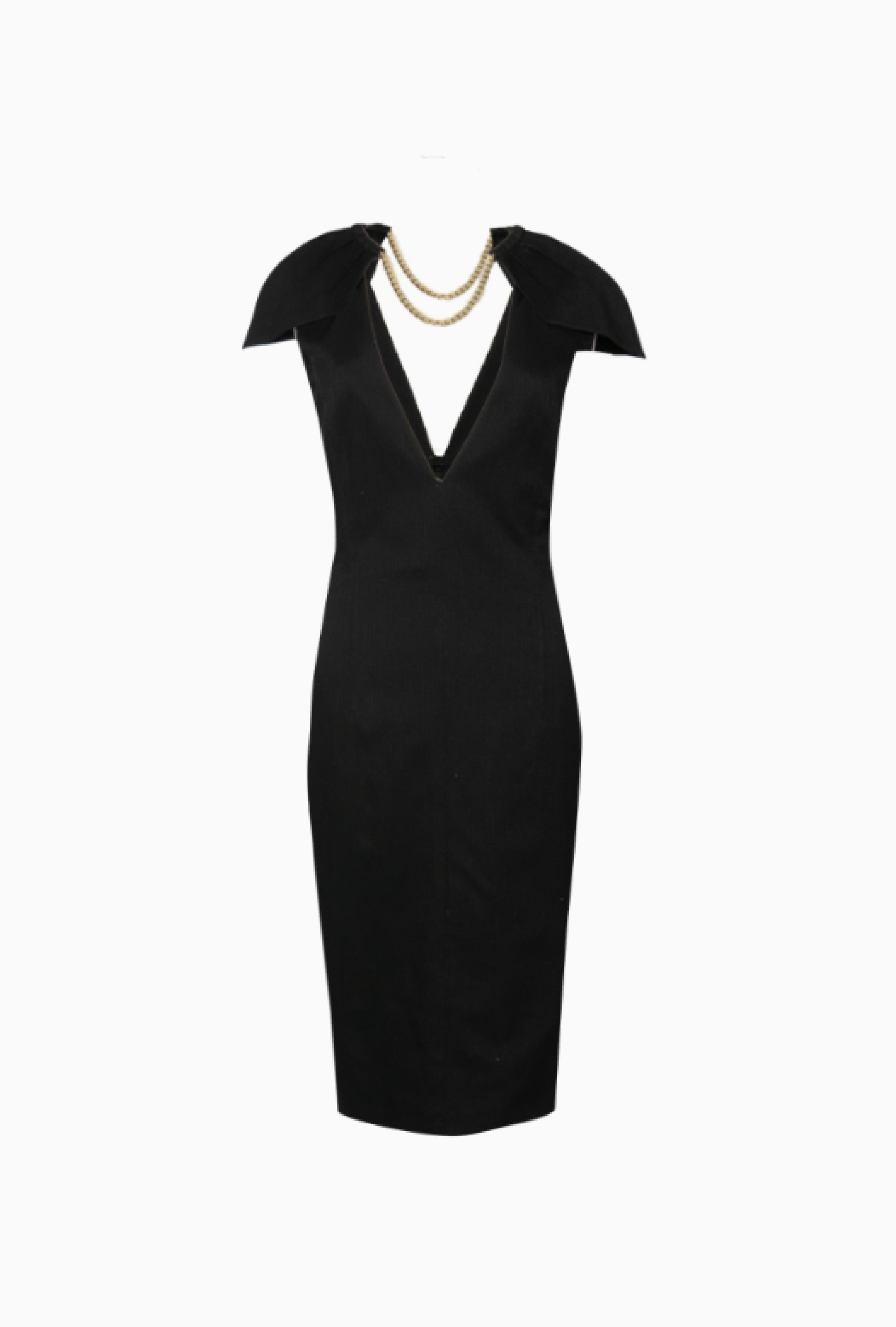 Robe Azzaro Noire Chaines Dorées