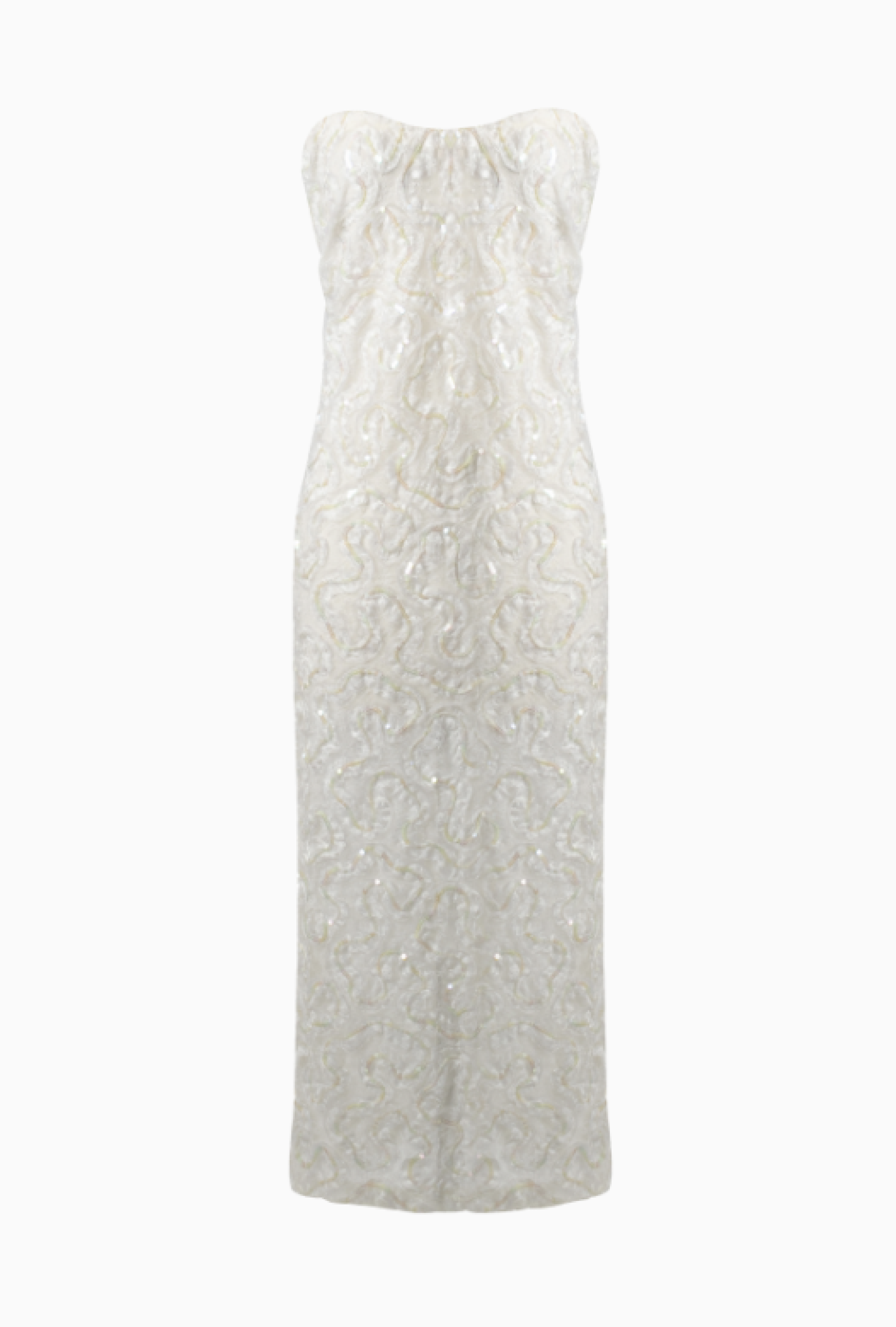 Robe Azzaro Courte Sequins Blancs