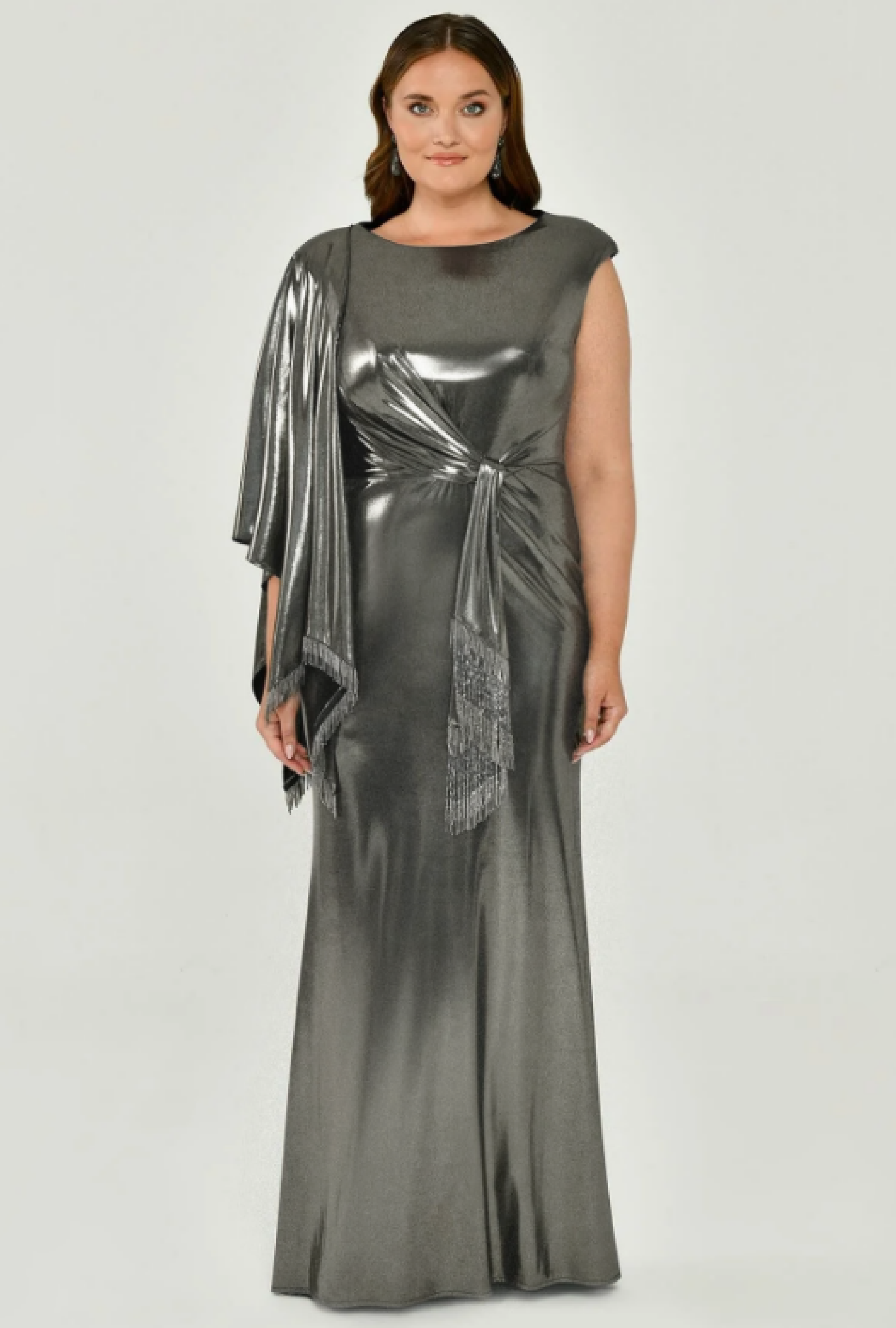 Robe My Couture Corner Silver One Shoulder