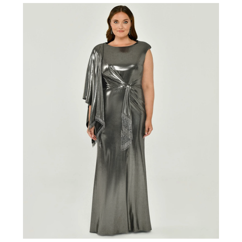 Robe My Couture Corner Silver One Shoulder