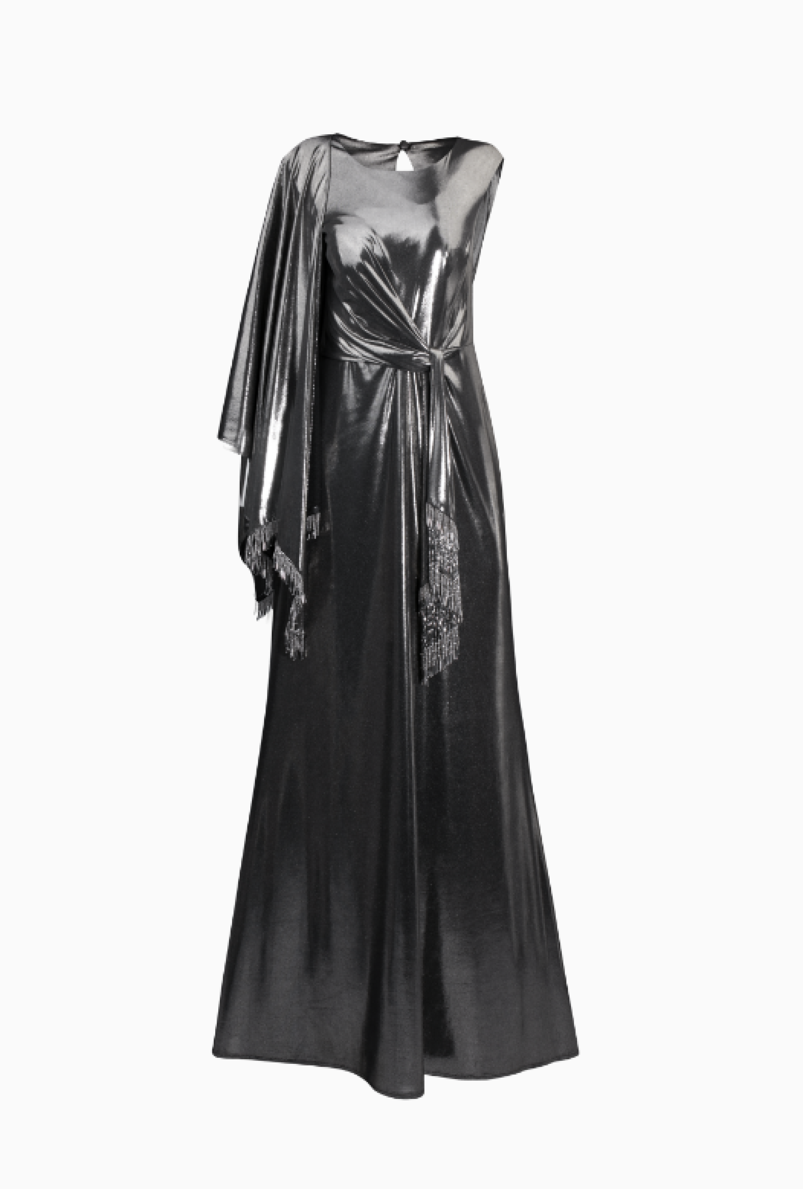 Robe My Couture Corner Silver One Shoulder