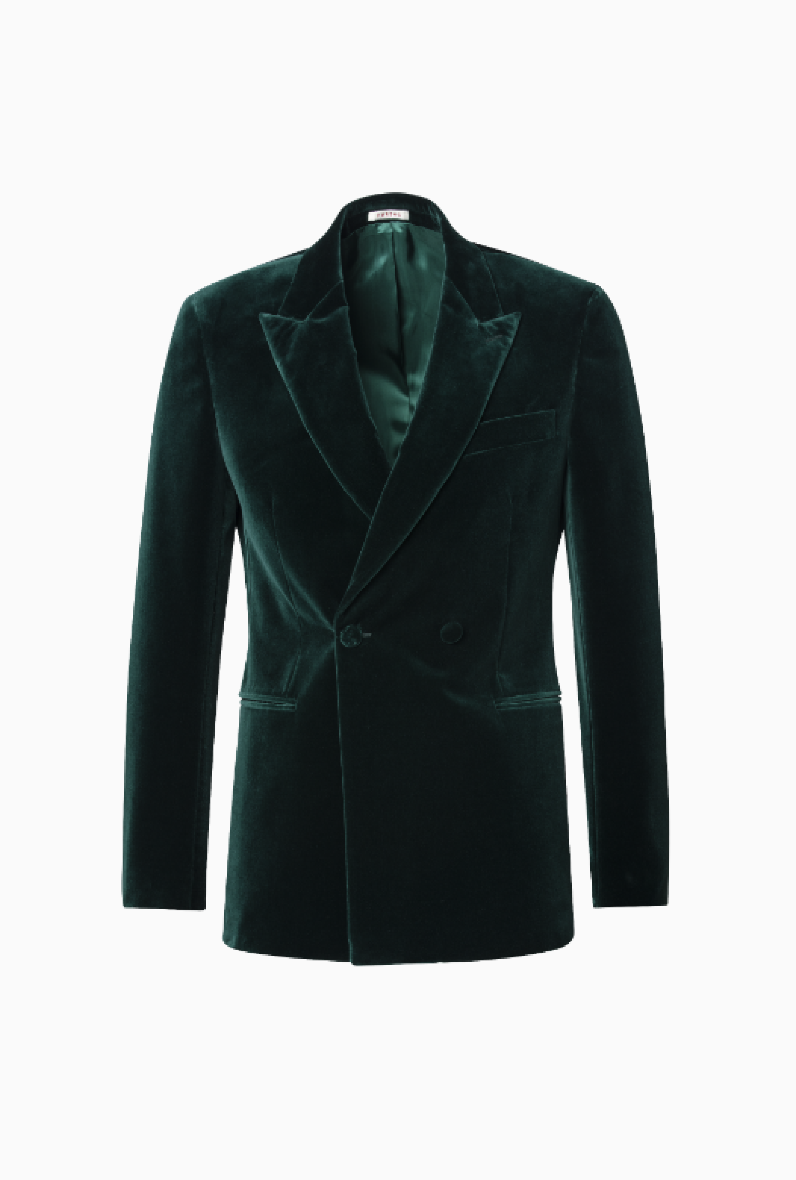 Smoking Fursac Velours Platine Vert