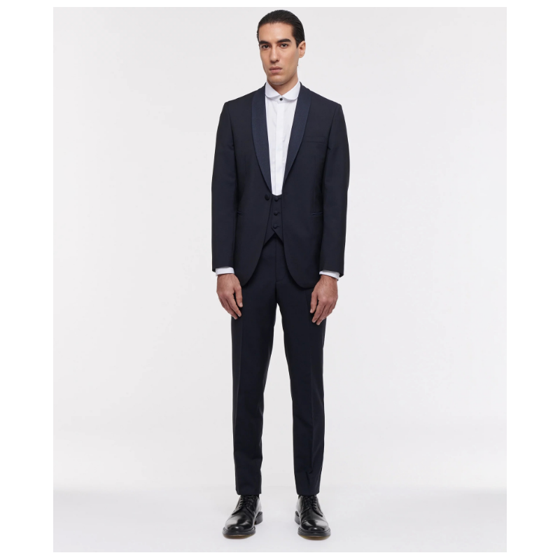 Smoking Rives Paris Deux Pièces Col Natté