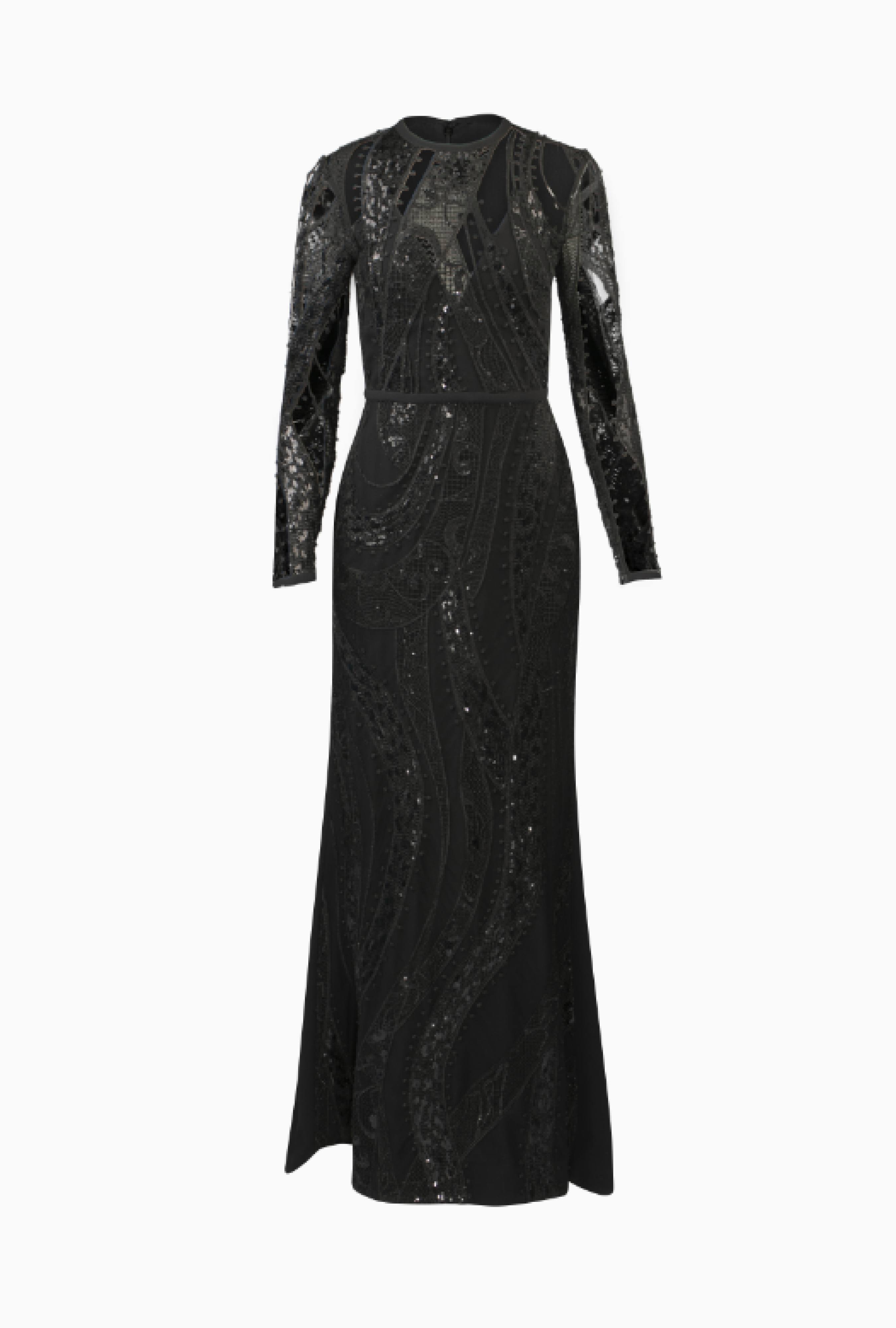 Robe Elie Saab Black Feather