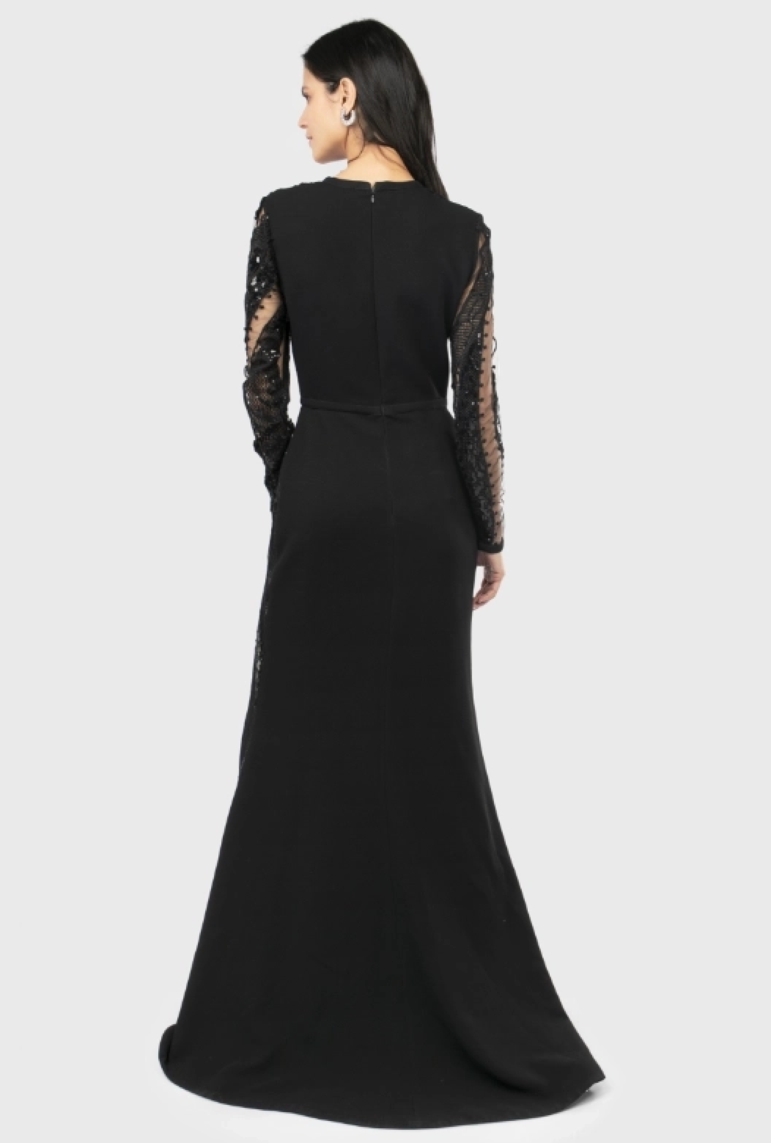Robe Elie Saab Black Feather