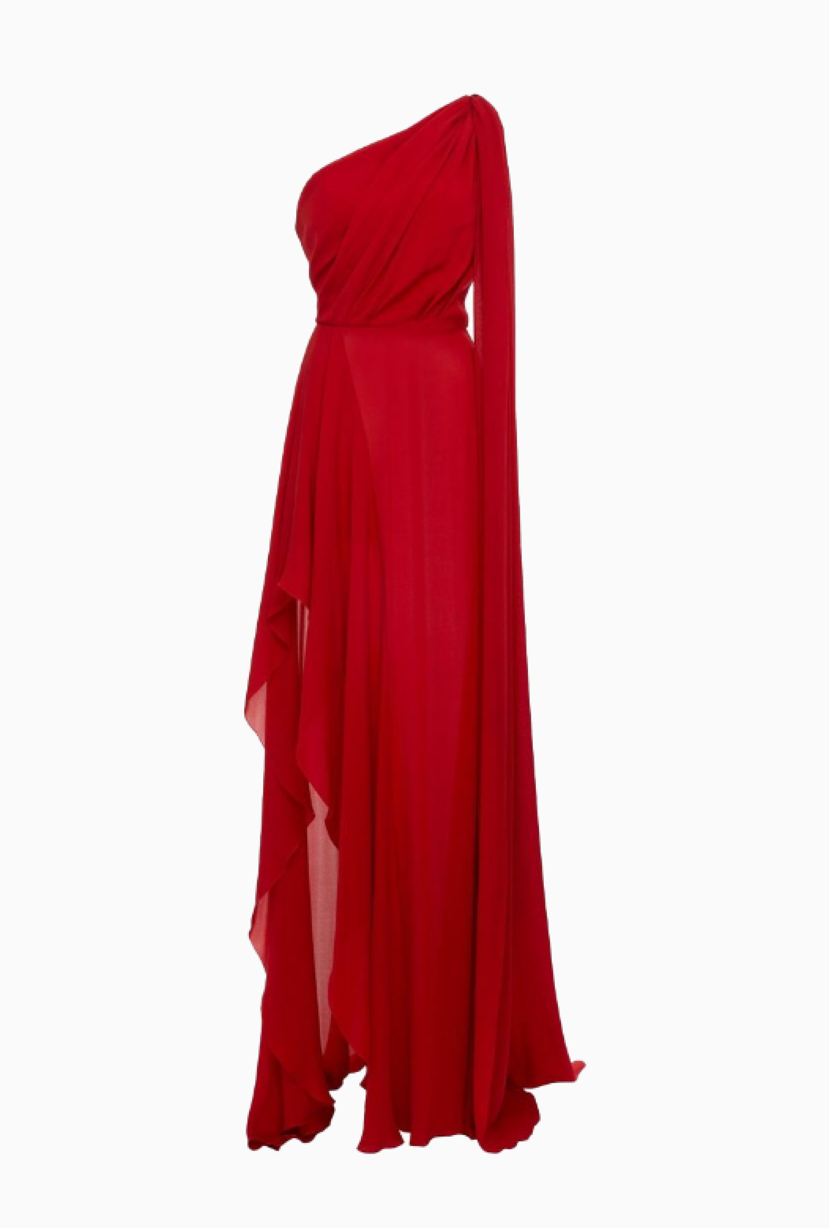 Robe Elie Saab Red Asymetric