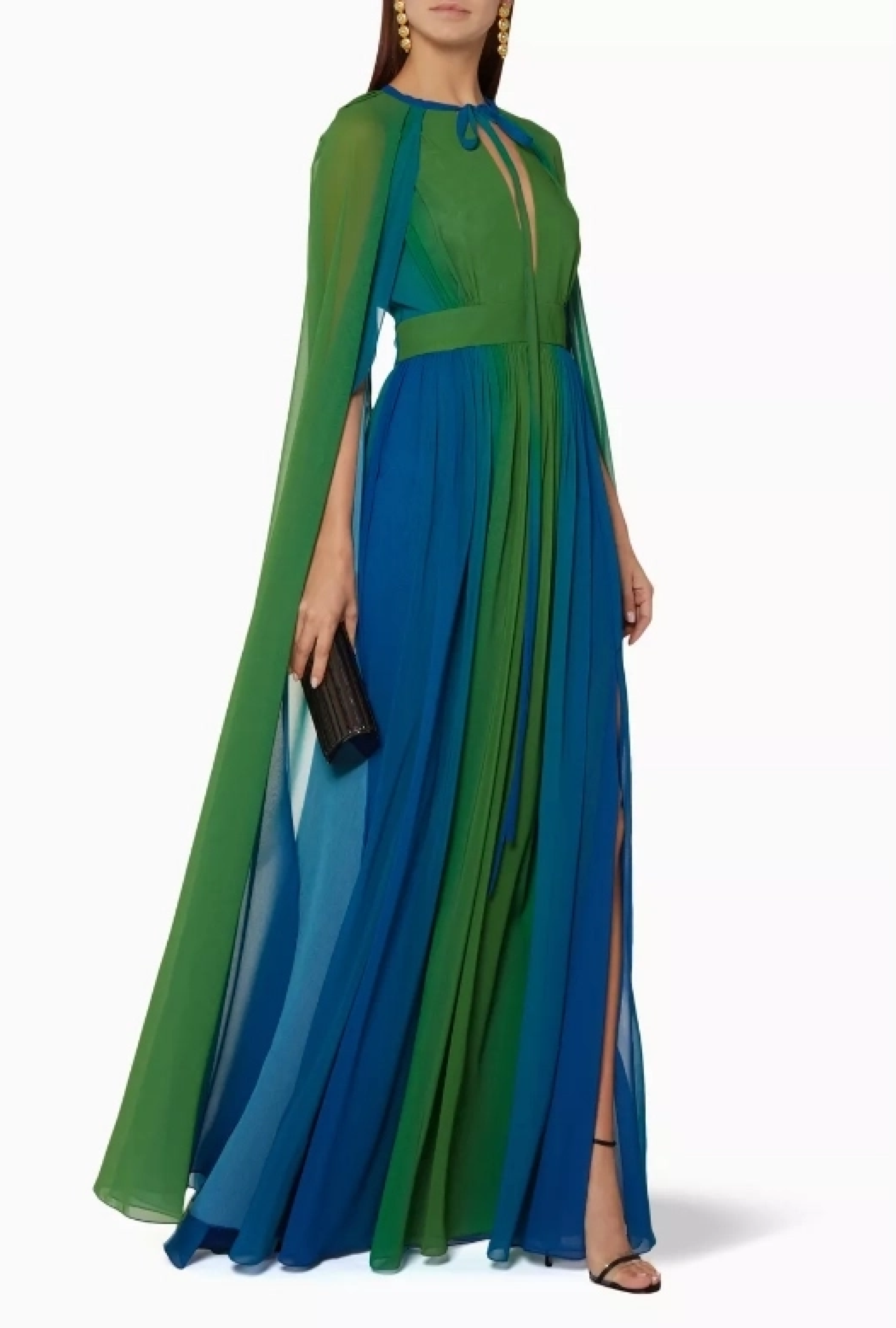 Robe Elie Saab Green Gradient