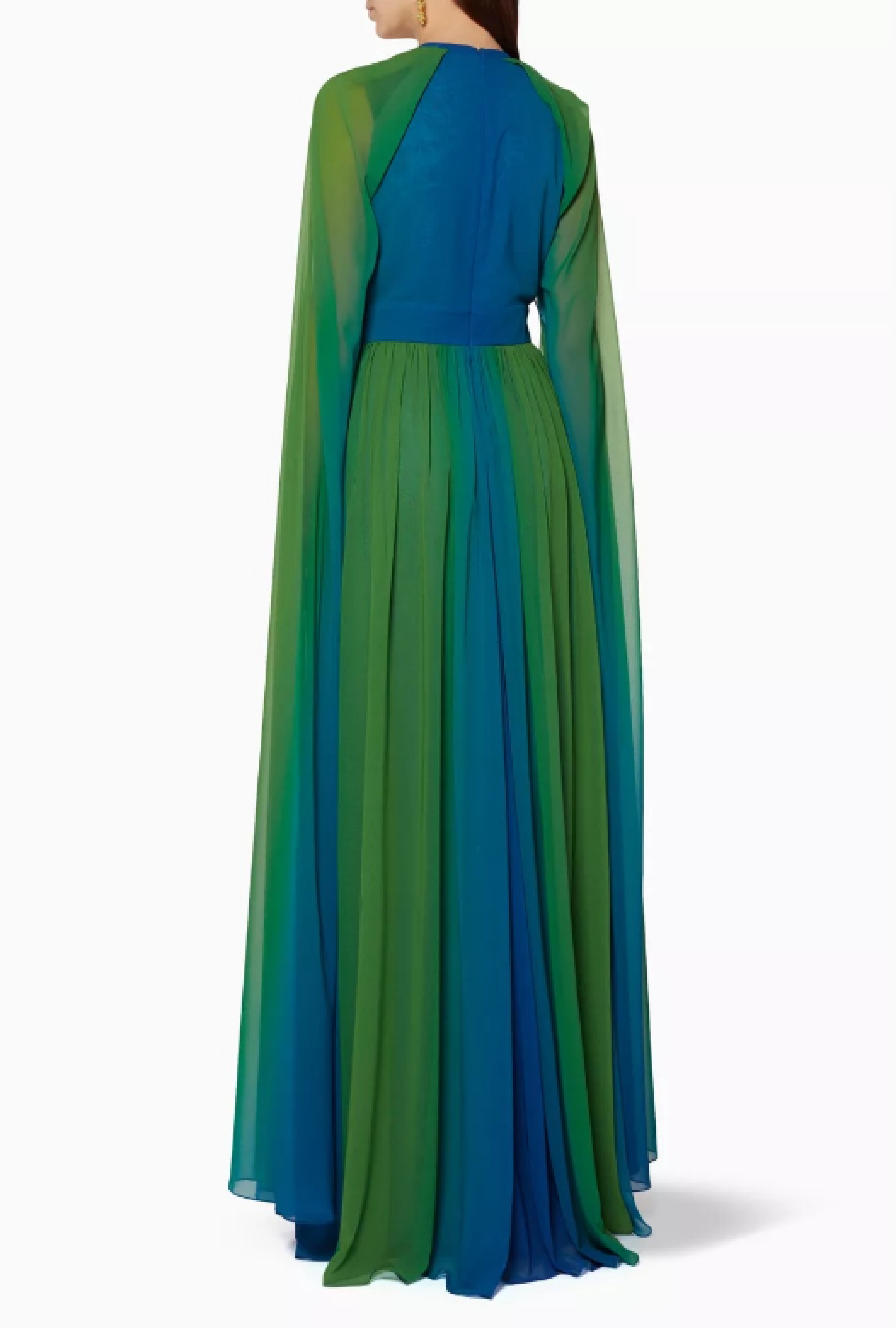 Robe Elie Saab Green Gradient