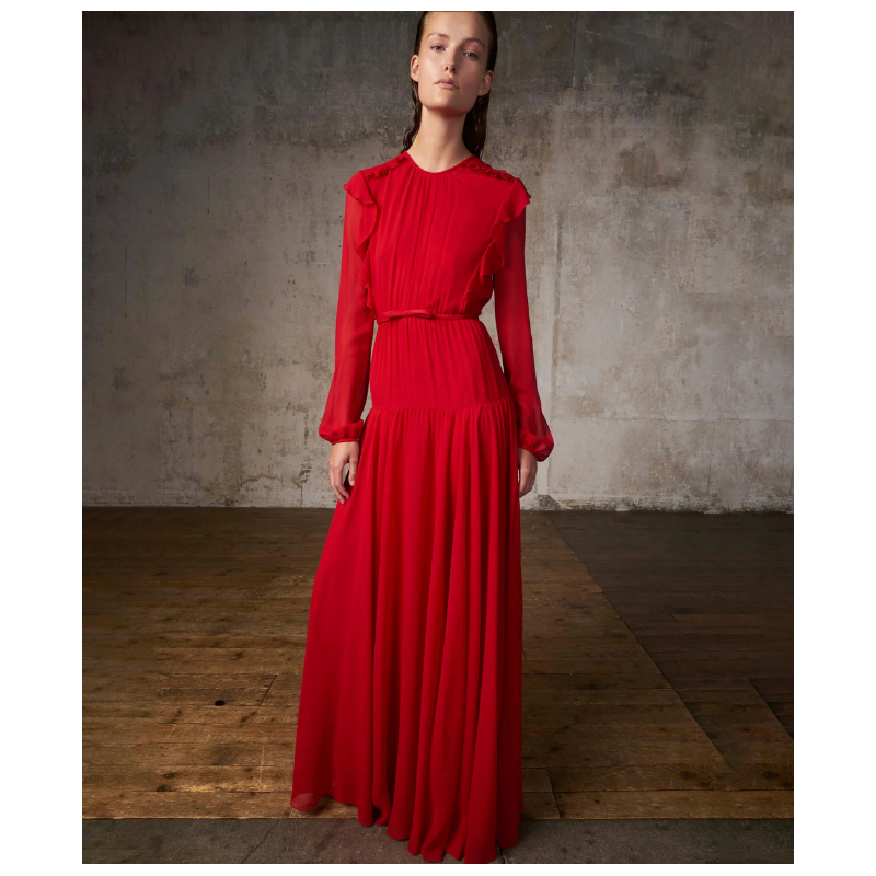 Robe Giambattista Valli Red Silk