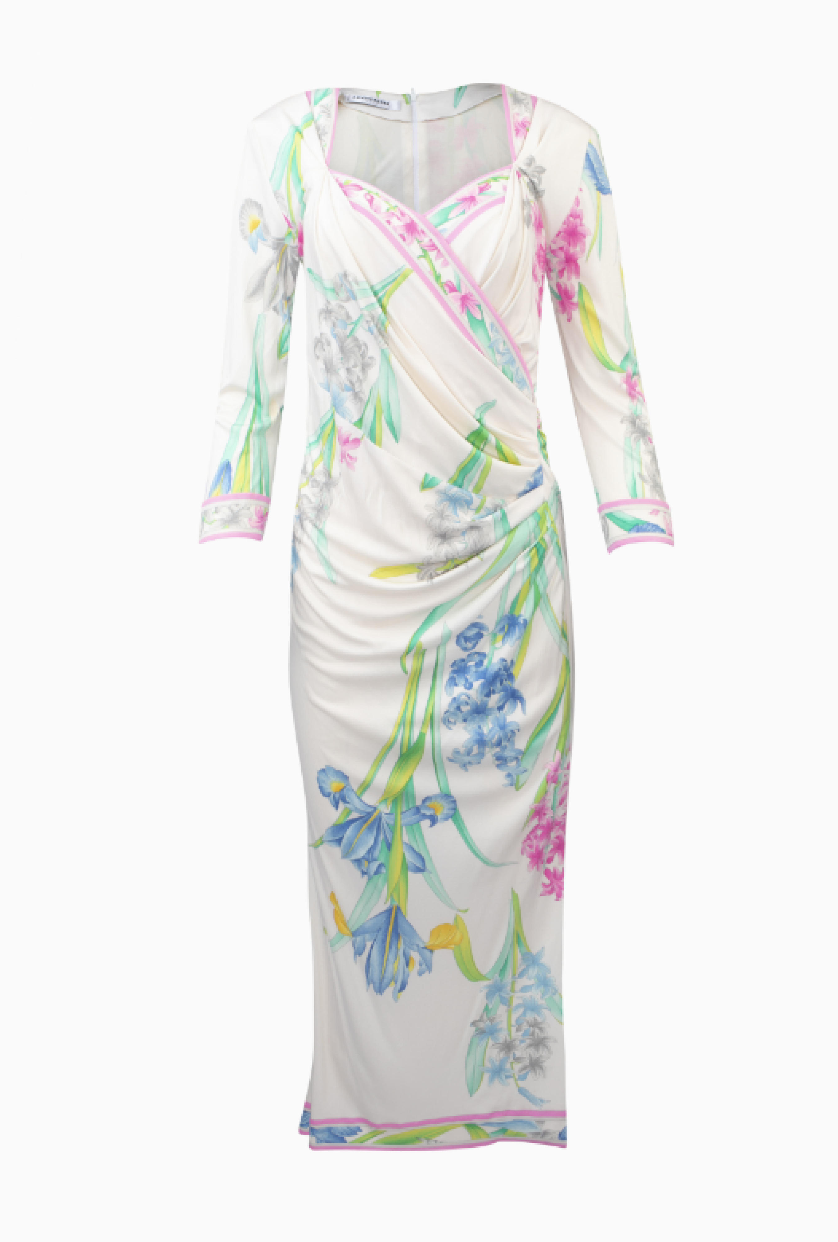 Robe Leonard Florale Blanche