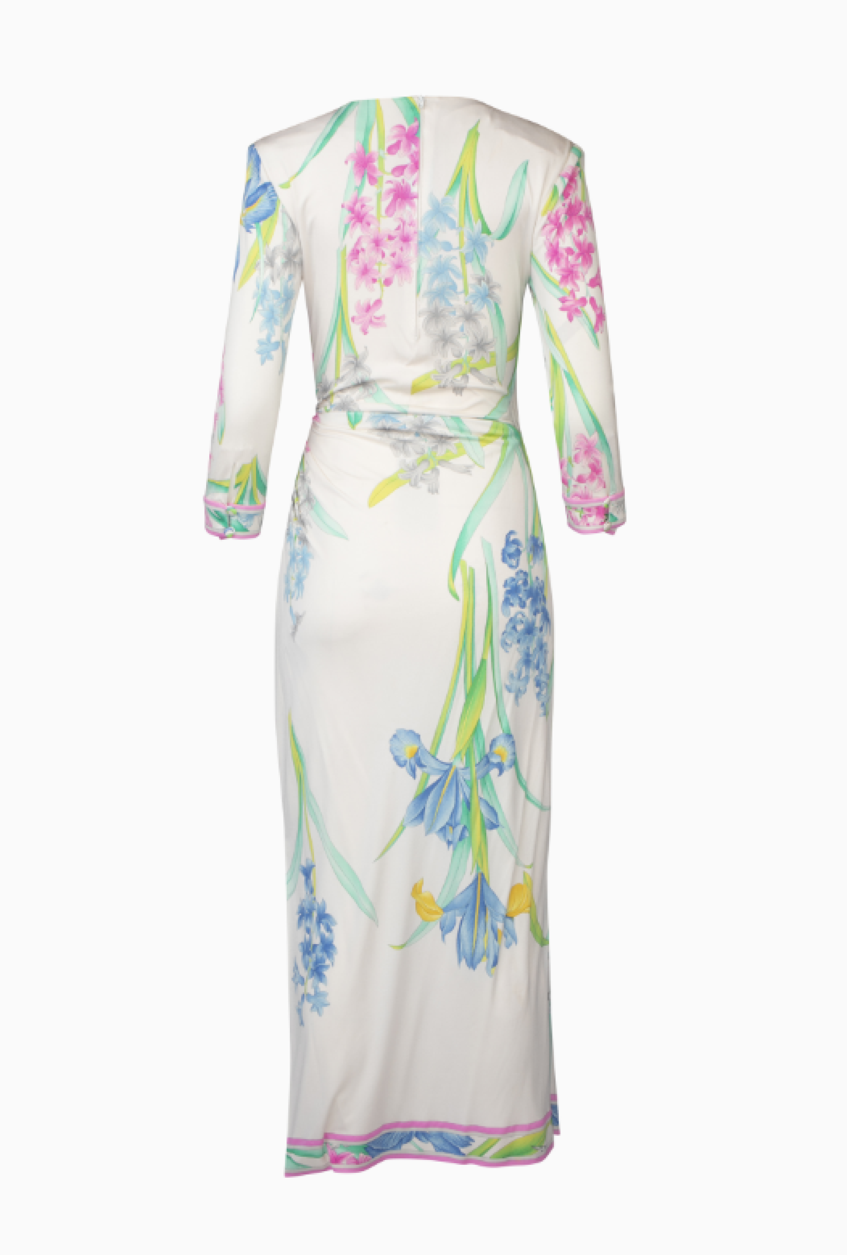 Robe Leonard Florale Blanche