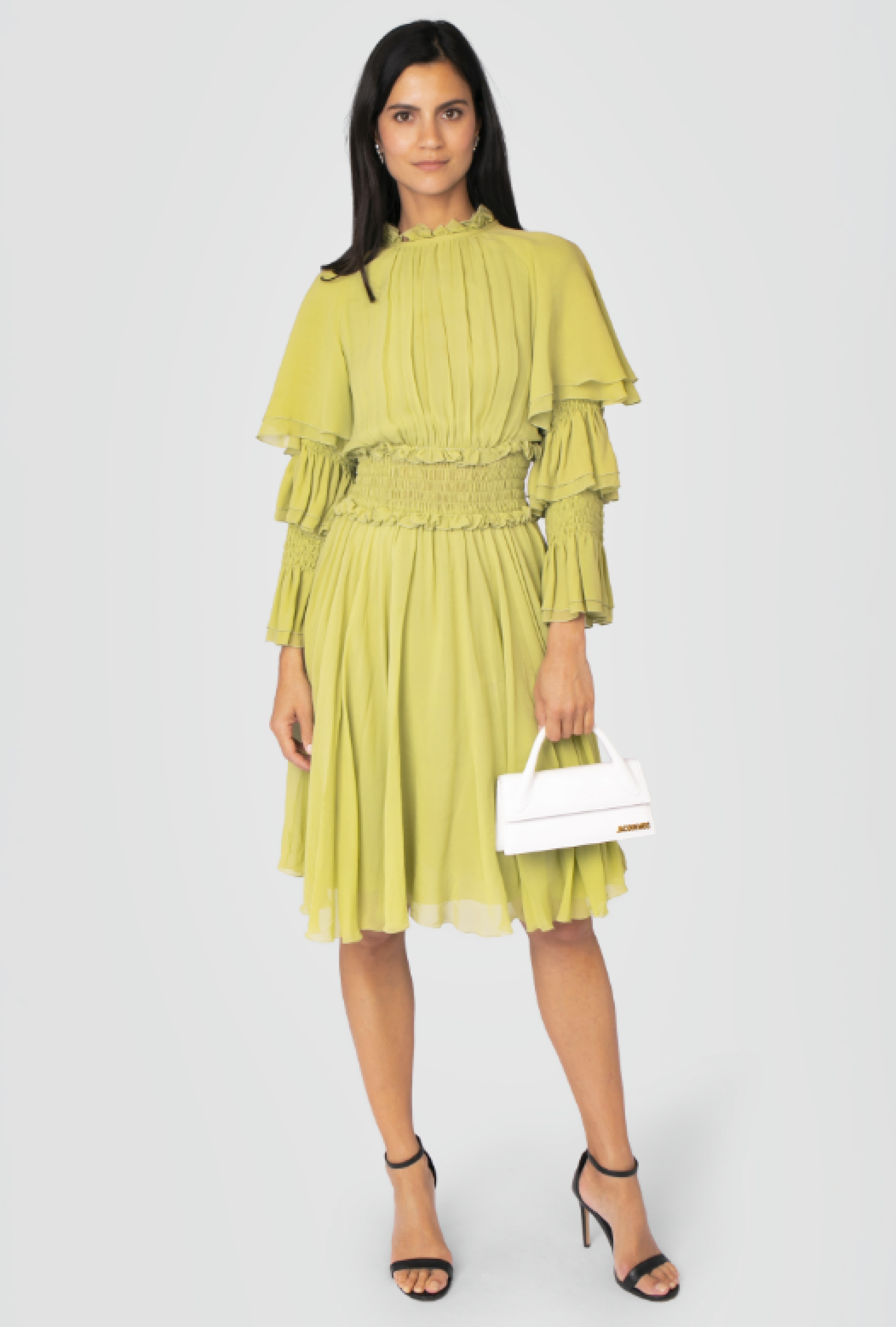 Robe Alberta Ferretti Tiered Silk