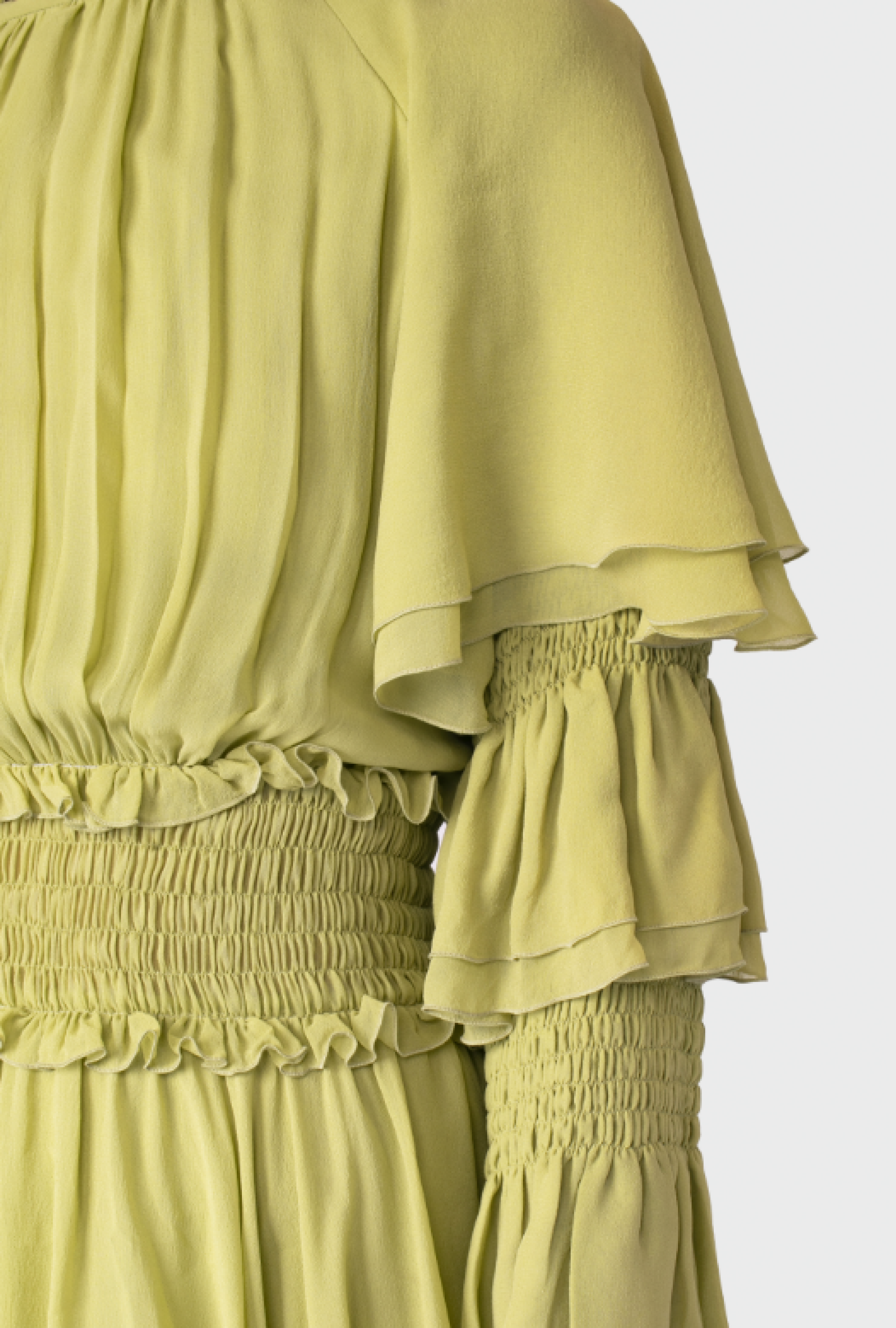 Robe Alberta Ferretti Tiered Silk