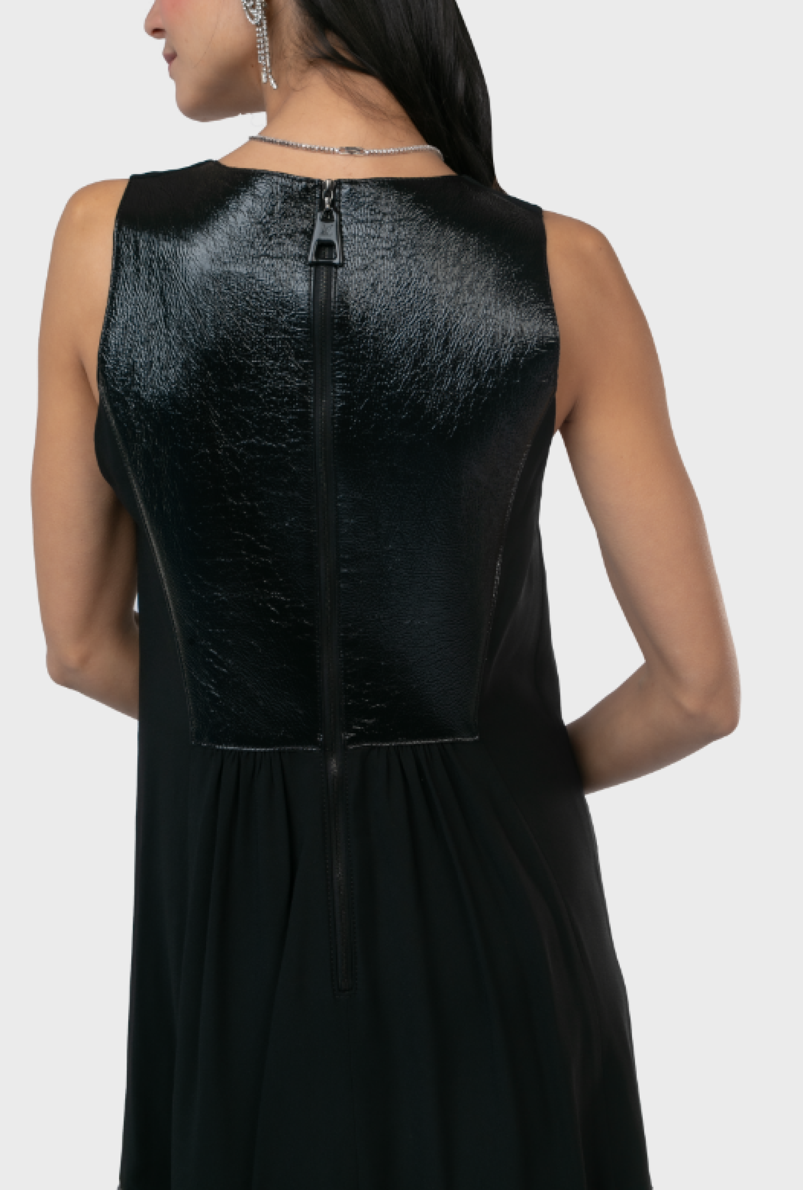 Robe Louis Vuitton Black Vinyle