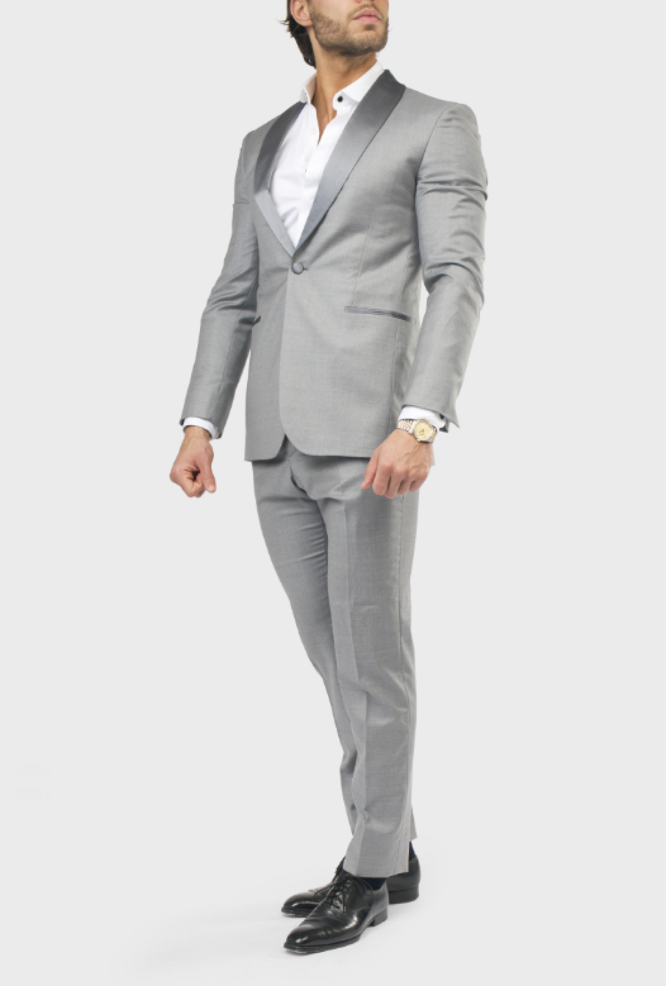 Smoking Rives Paris Gris Col Châle