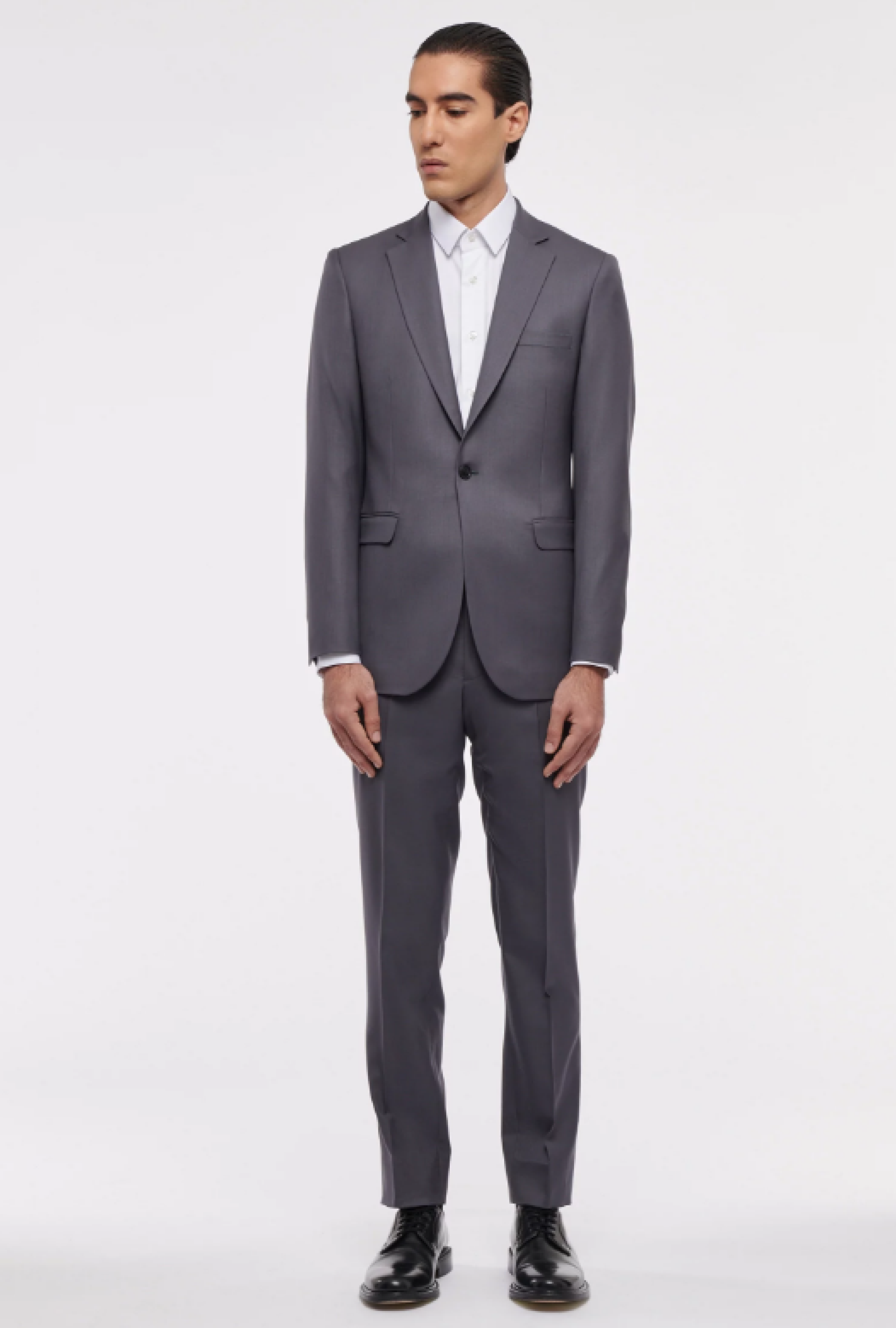 Costume Rives Paris Gris Col Classique