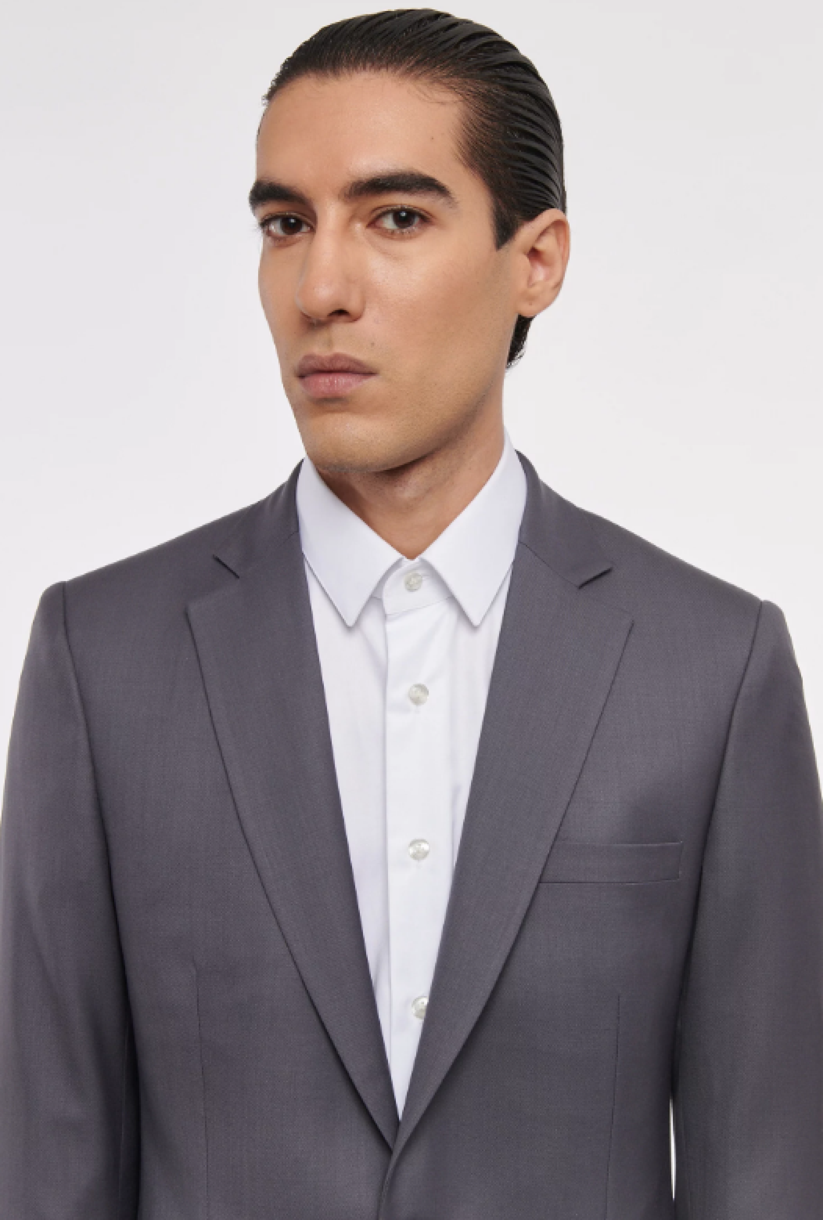 Costume Rives Paris Gris Col Classique