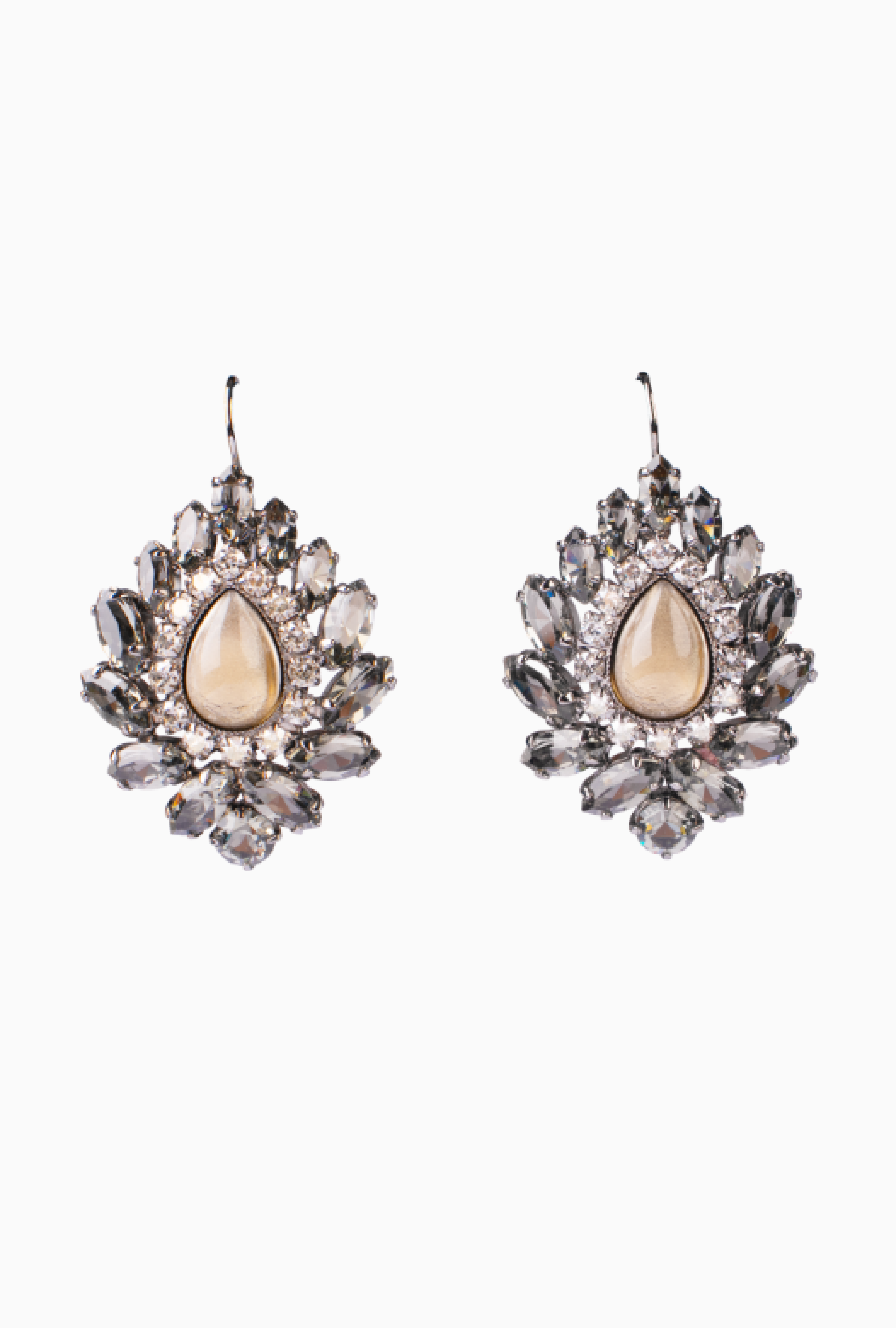 Boucles D'oreille Hélène Zubeldia Dormeuse Cristal Black