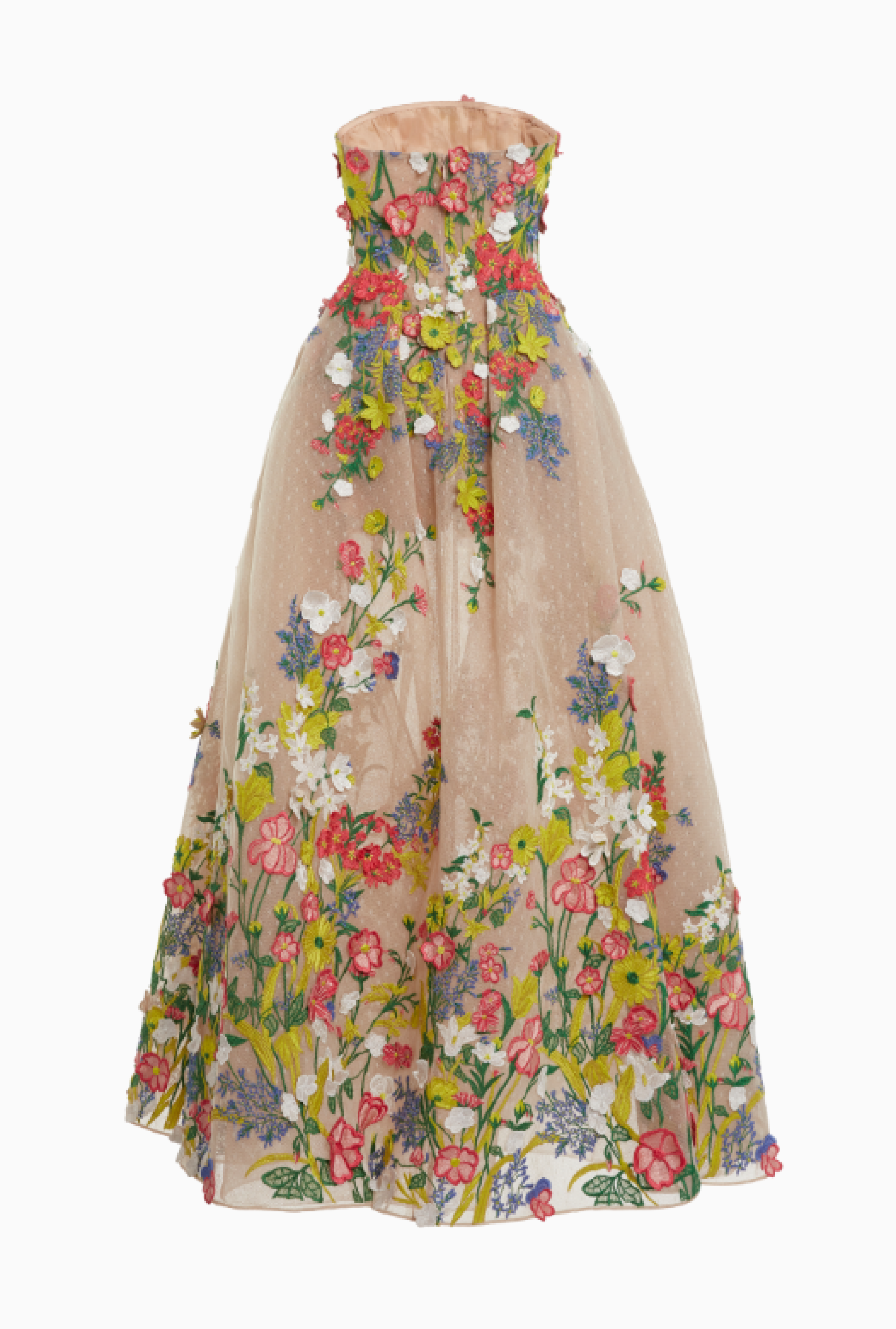 Robe Elie Saab Floral Appliqued